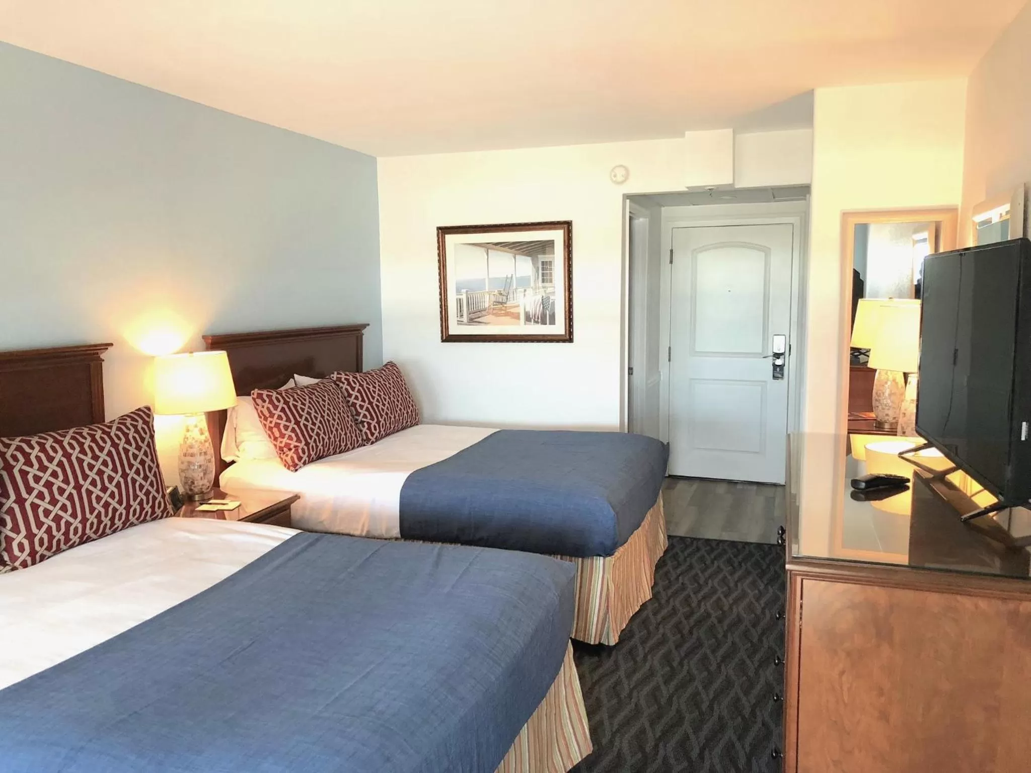 Bed in Atlantic View Hotel