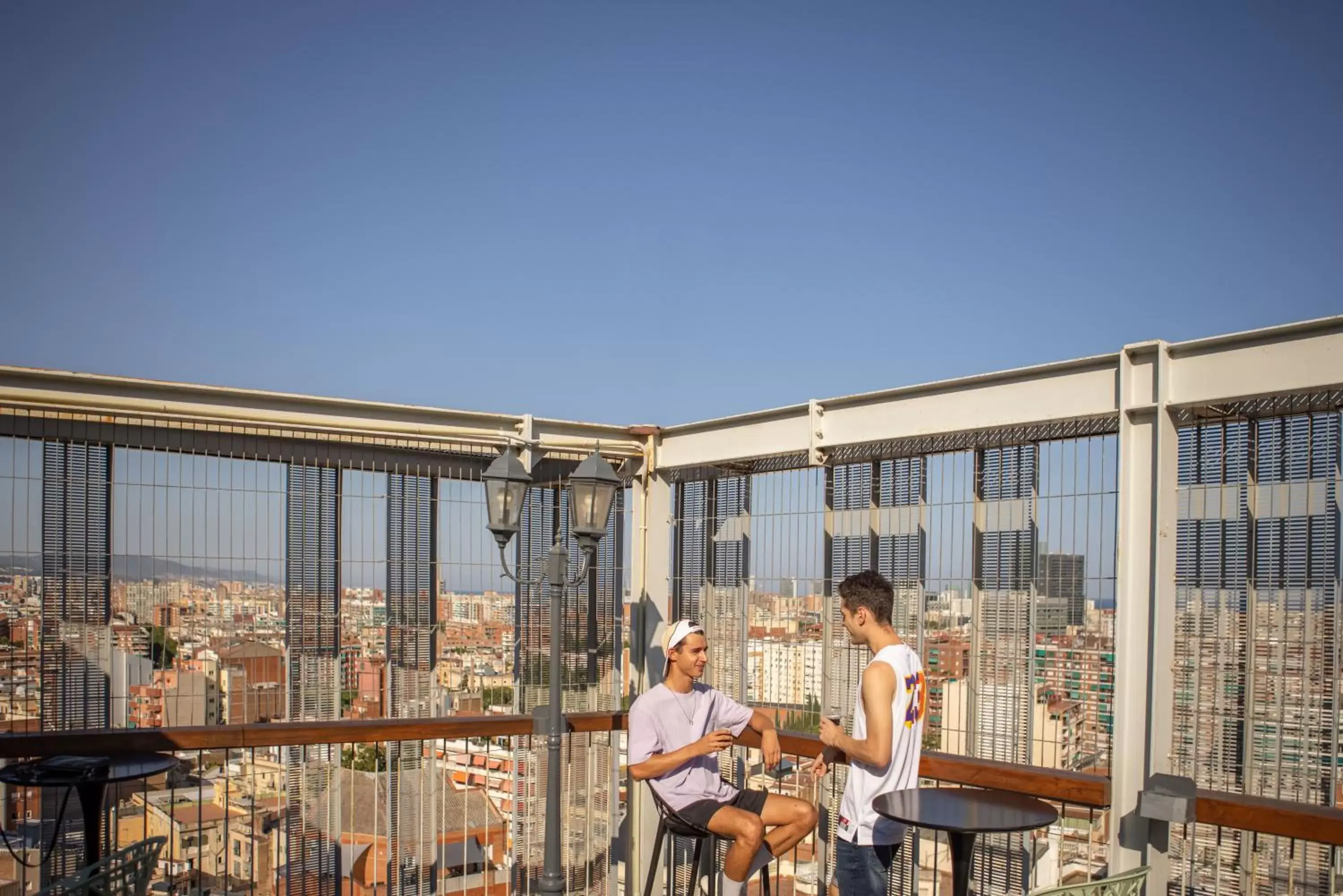 Balcony/Terrace in Barcelona Urbany Hostel