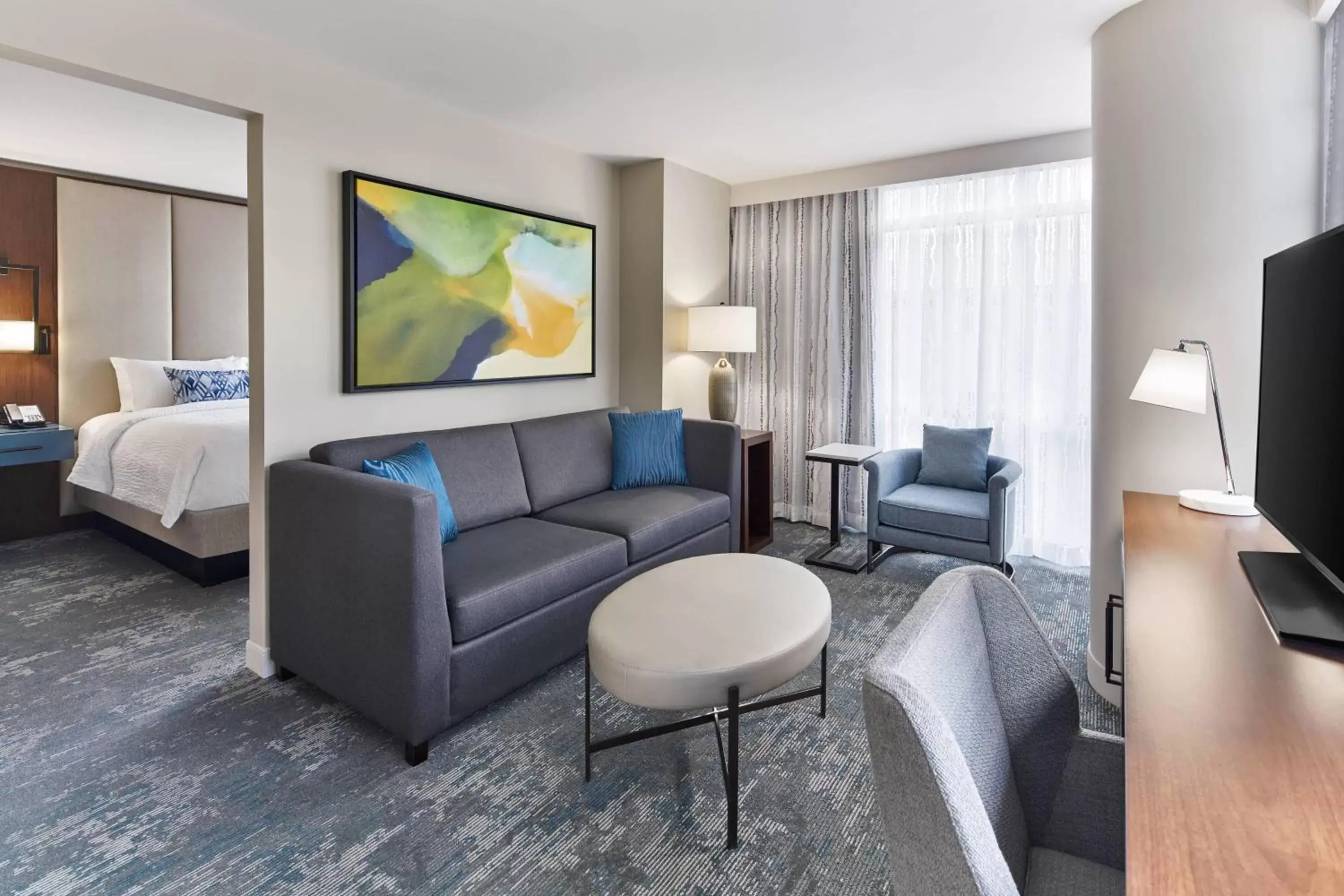 Living room, Seating Area in Residence Inn by Marriott Washington Downtown/Convention Center