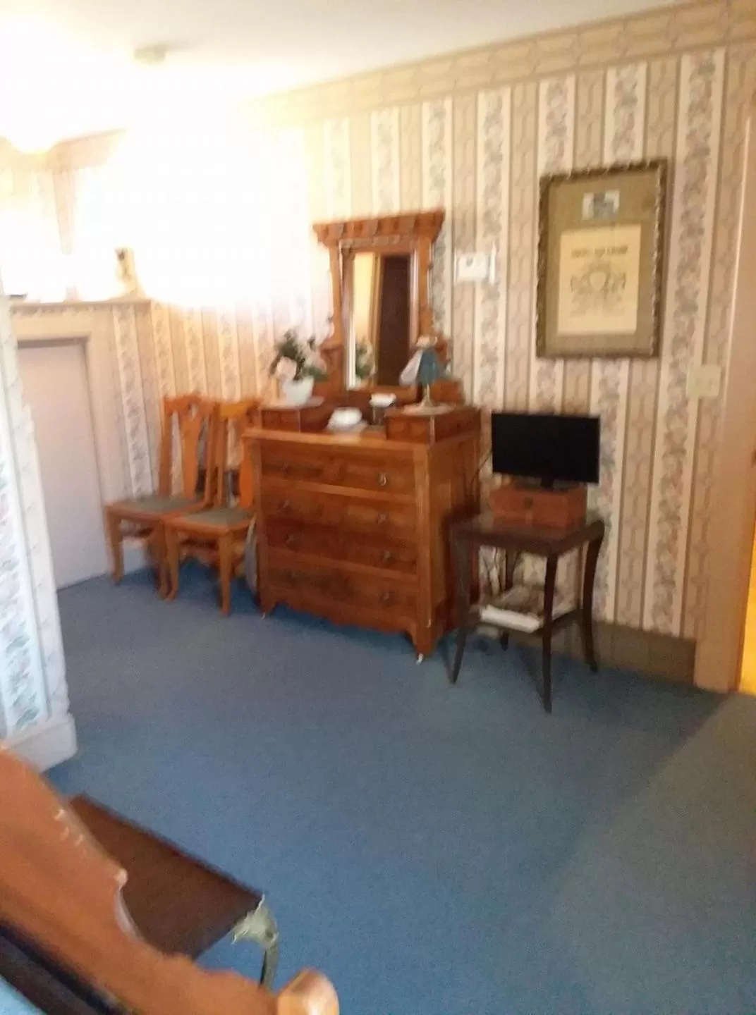 Property building, TV/Entertainment Center in LandMark Inn at the Historic Bank of Oberlin