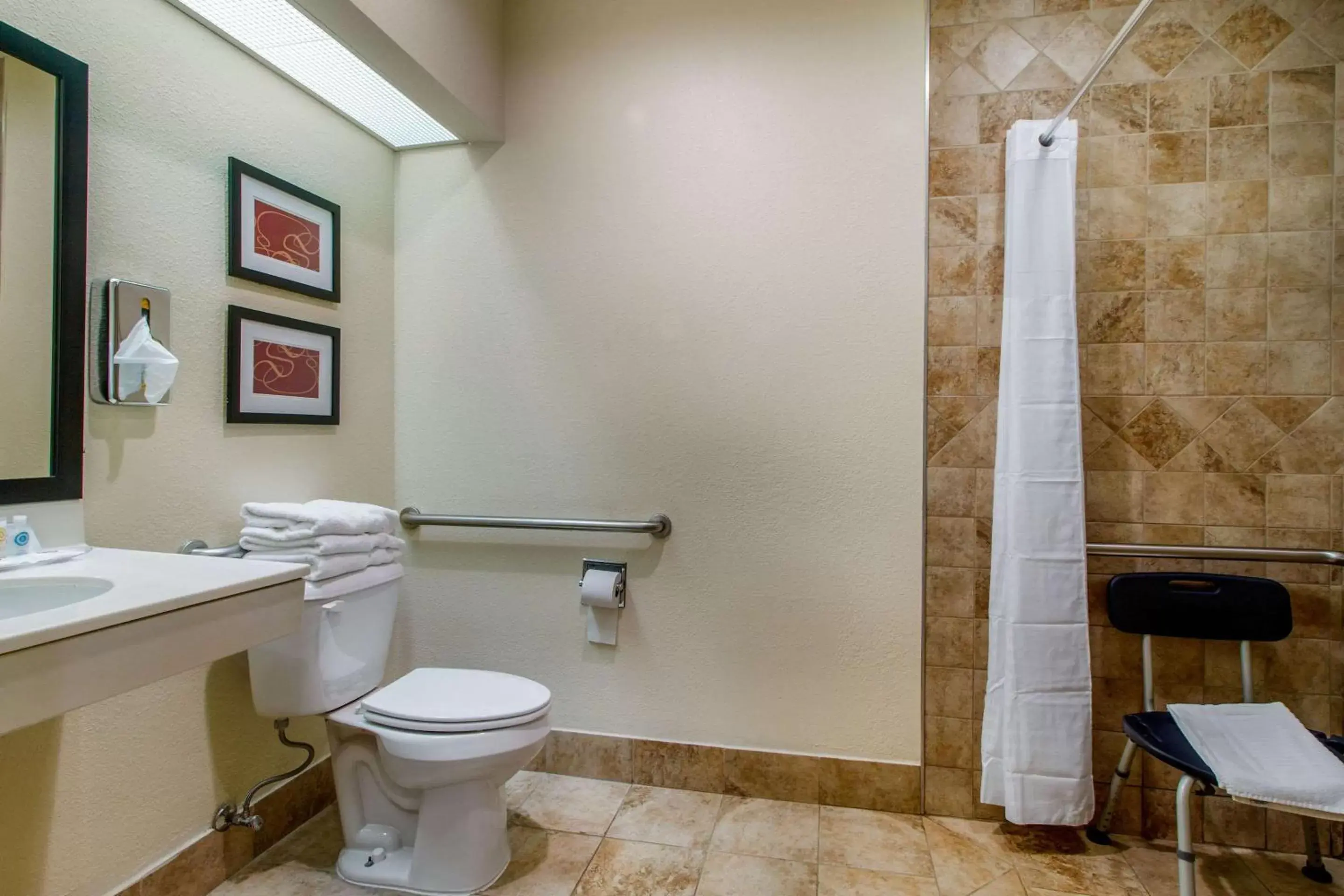 Bathroom in Comfort Suites Danville