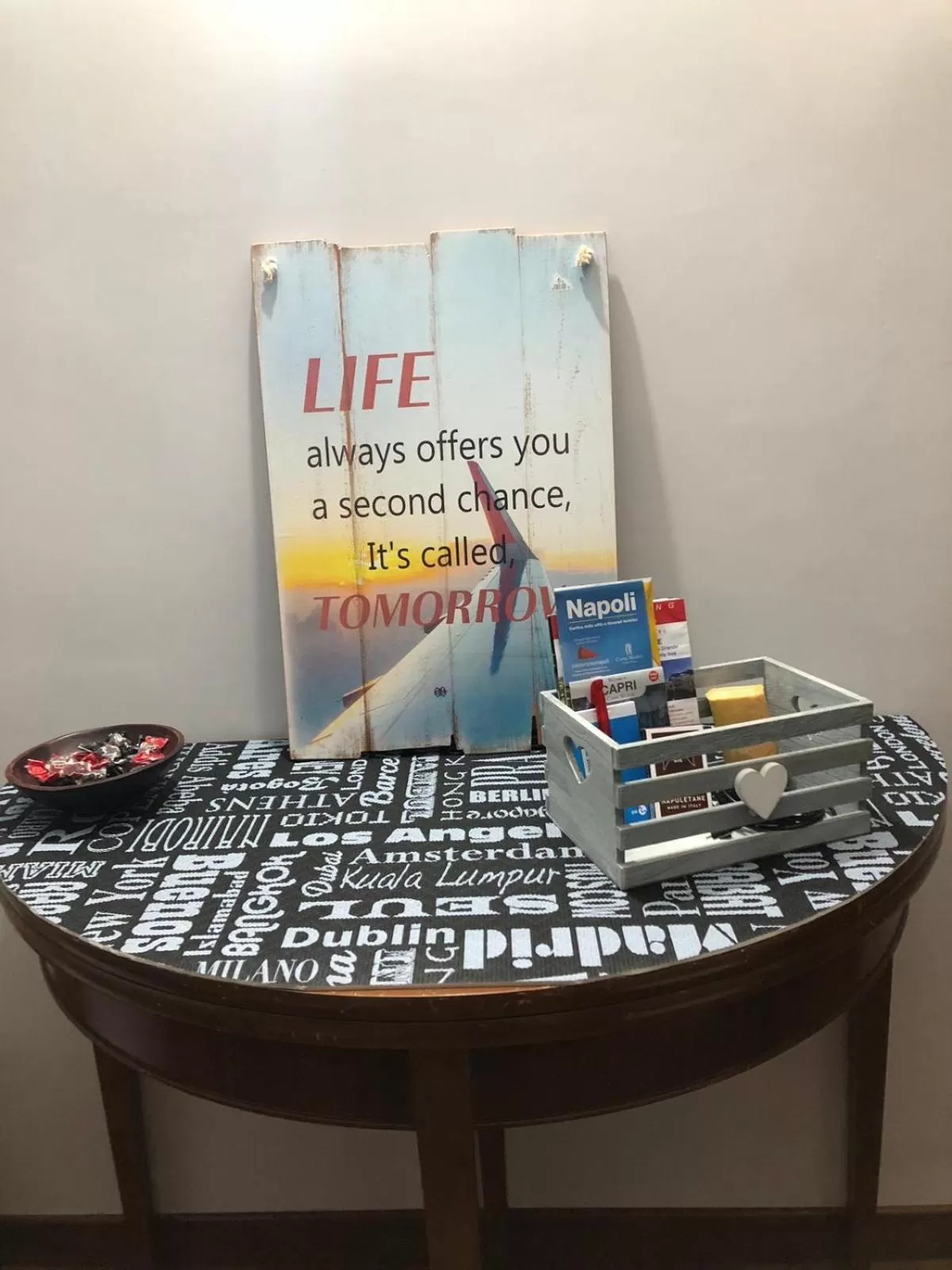 Text overlay in Mapi Room