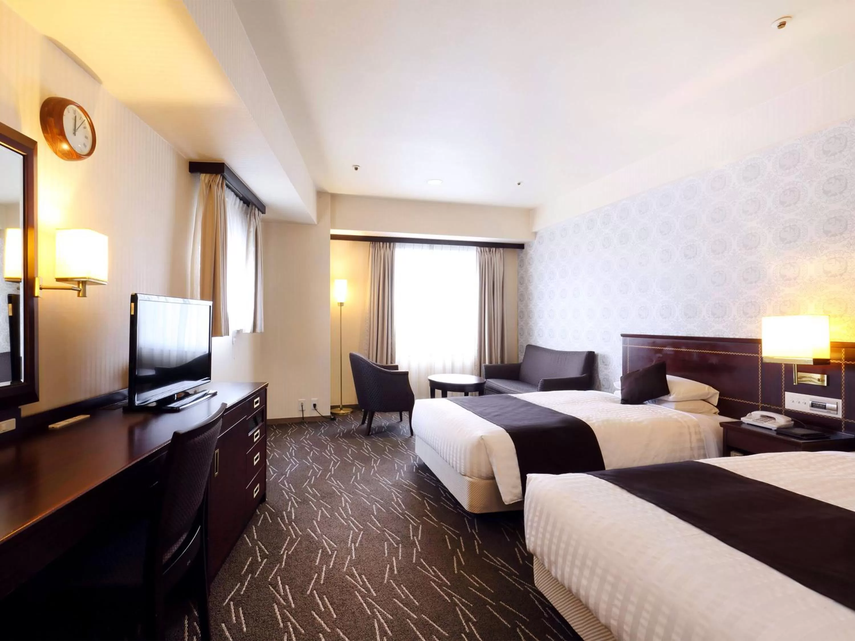 TV and multimedia, Bed in Nishitetsu Grand Hotel