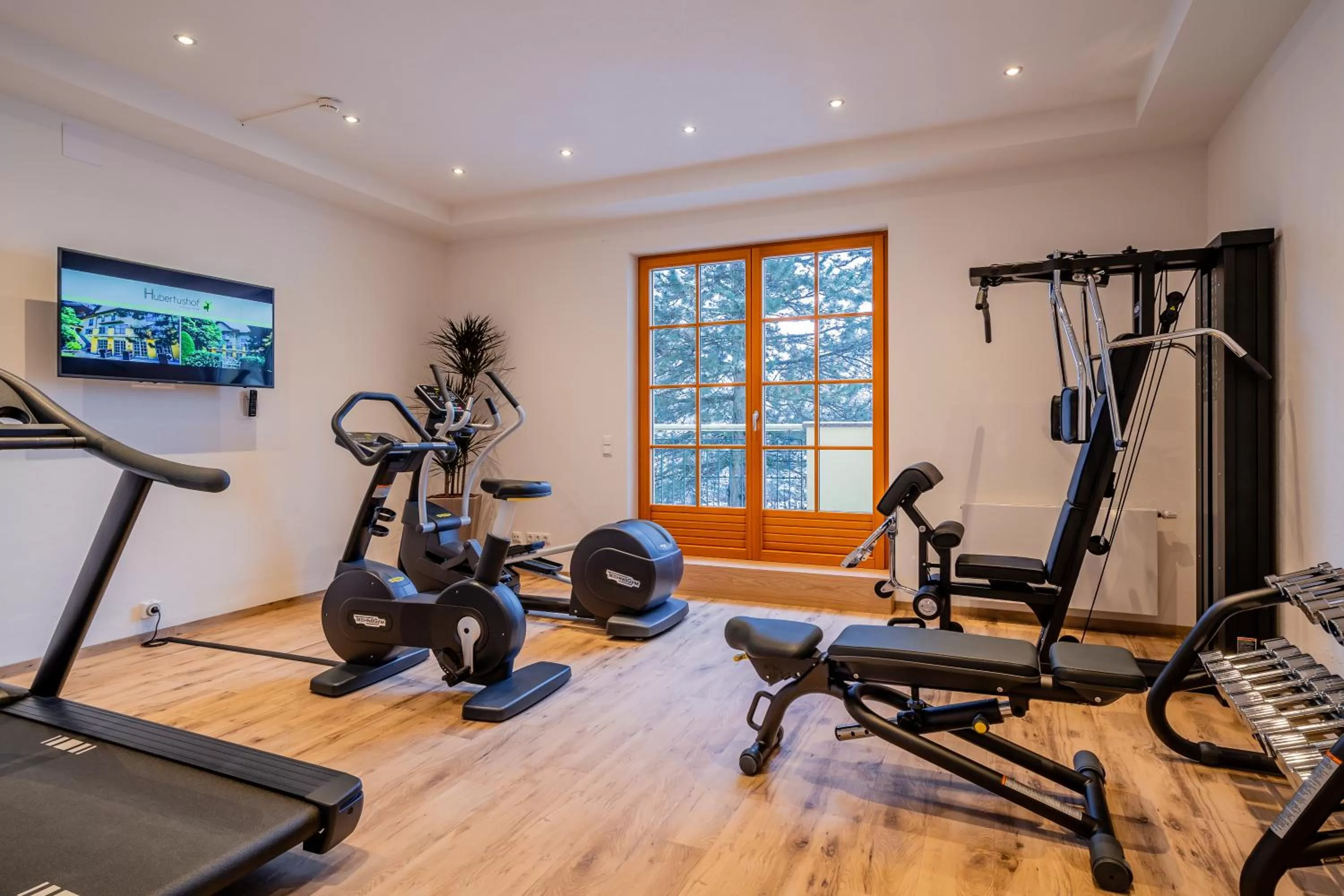 Fitness centre/facilities in Hotel Hubertushof