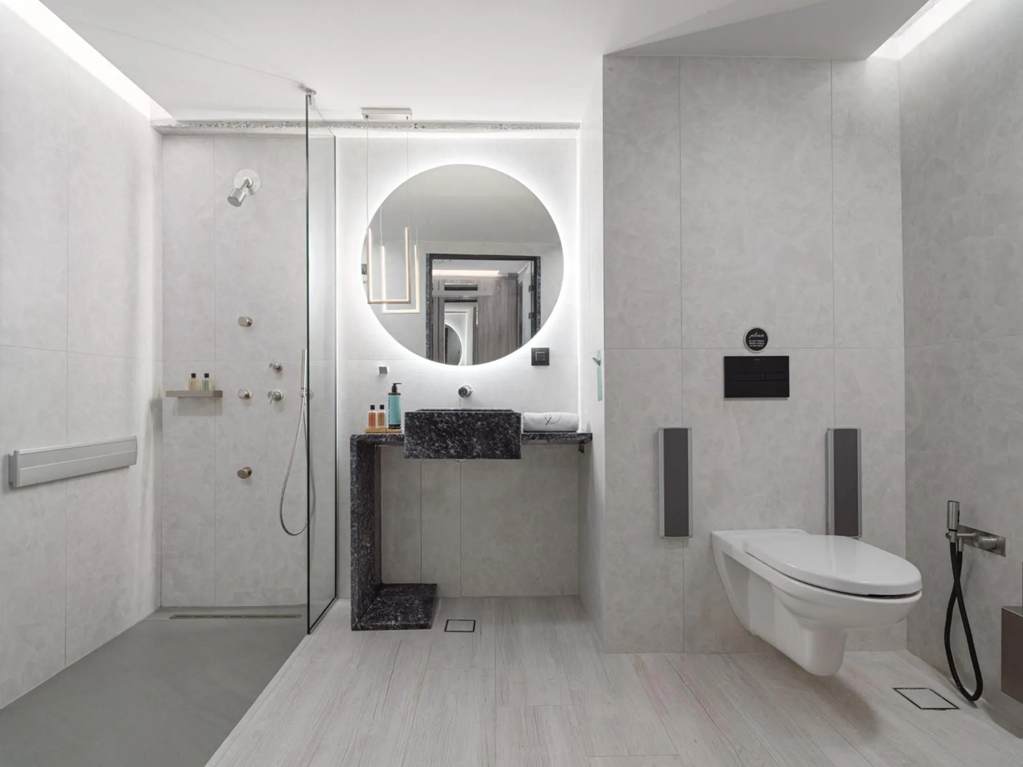 Shower in Nautilux Rethymno by Mage Hotels