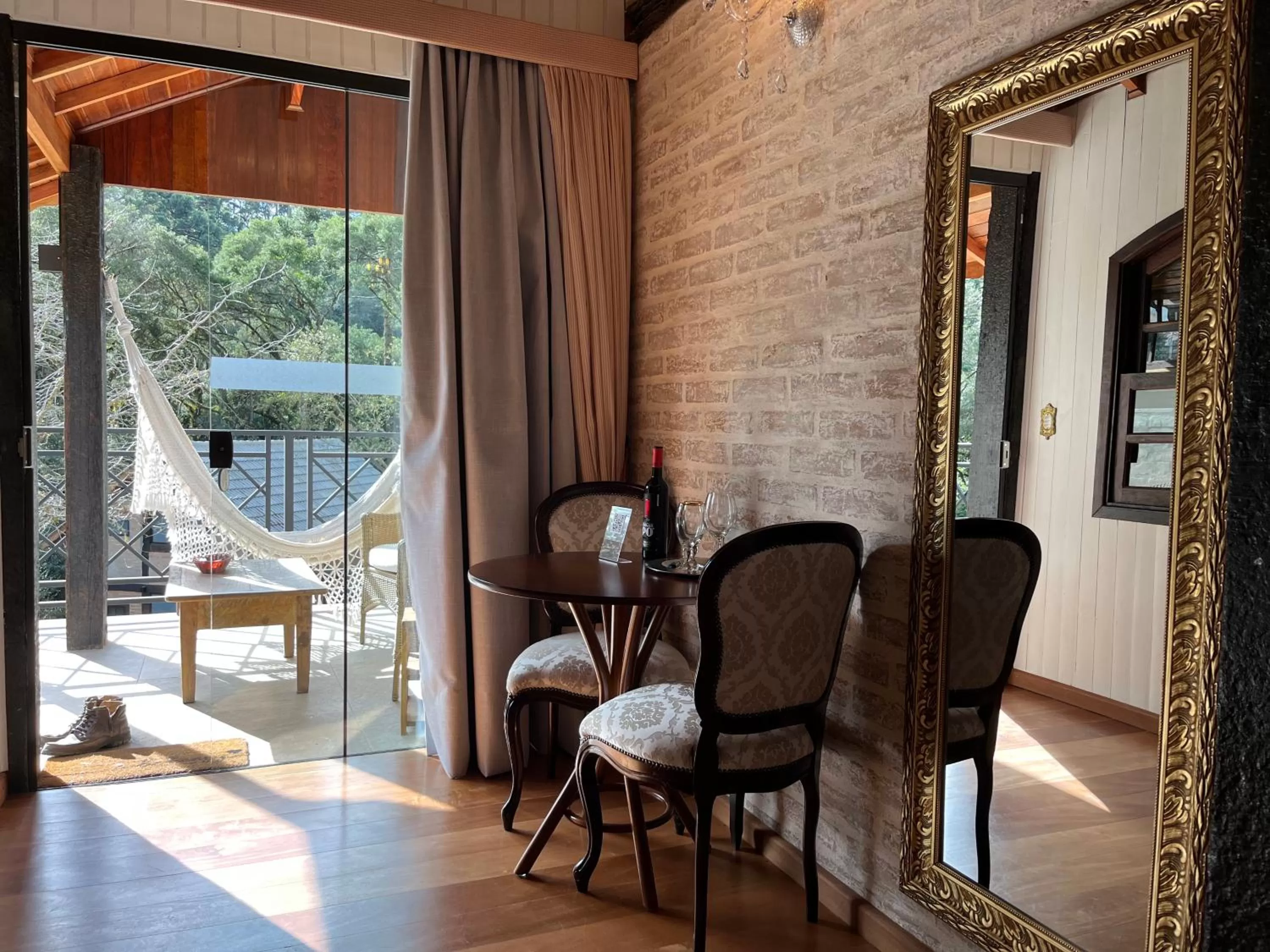 Balcony/Terrace, Seating Area in Pousada Dona Bendita