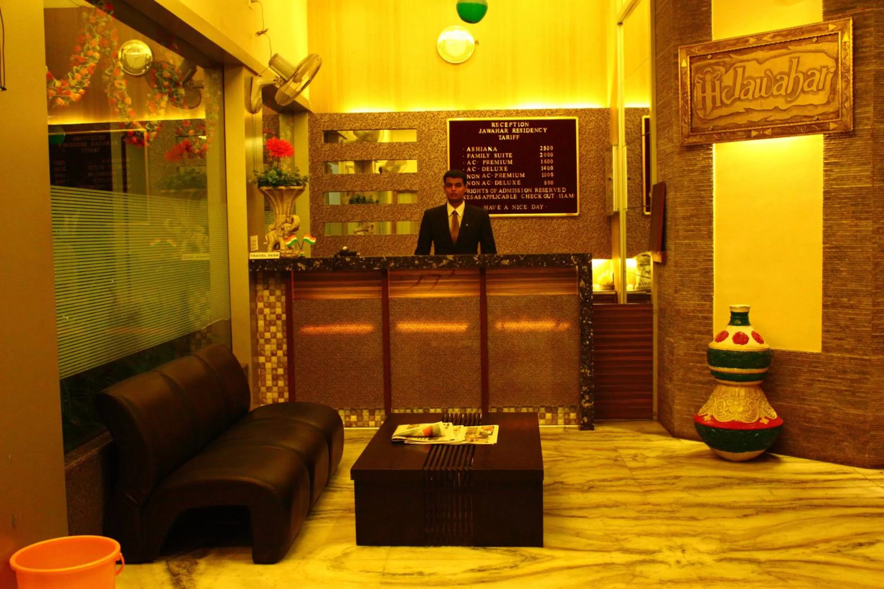 Lobby or reception in Hotel Jawahar