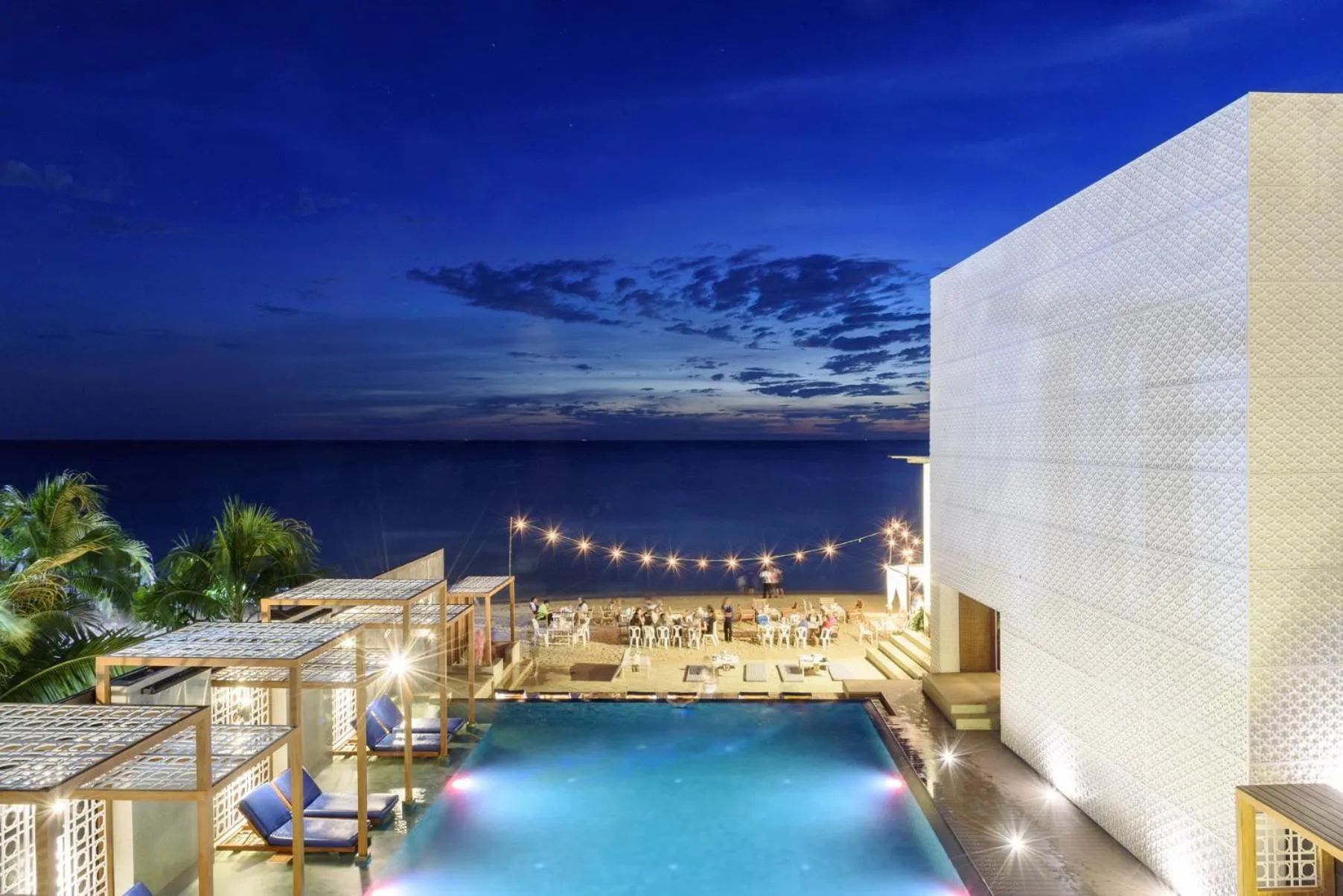 Pool view in Maldives Beach Resort