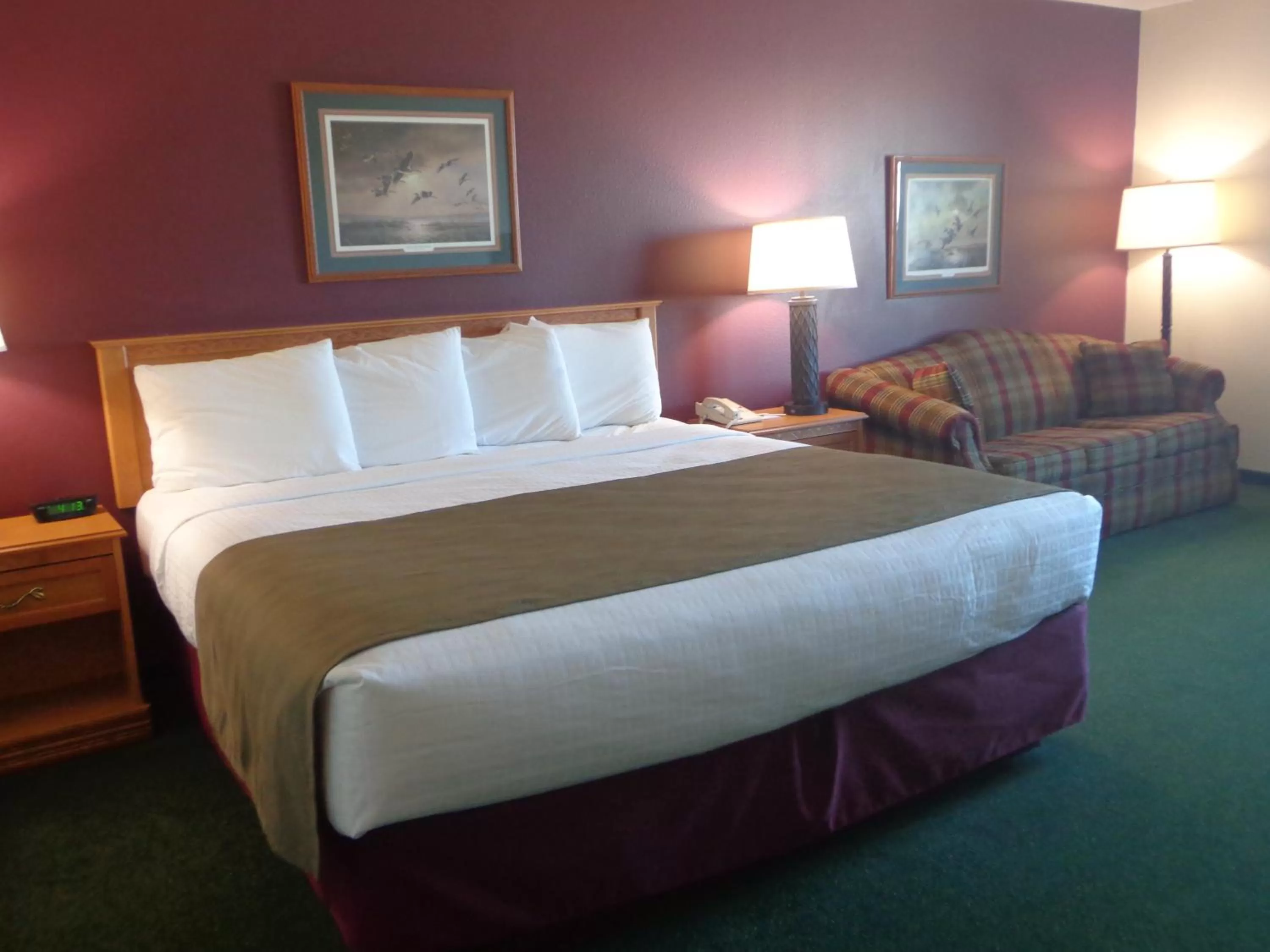 Bed in AmericInn by Wyndham Madison SD