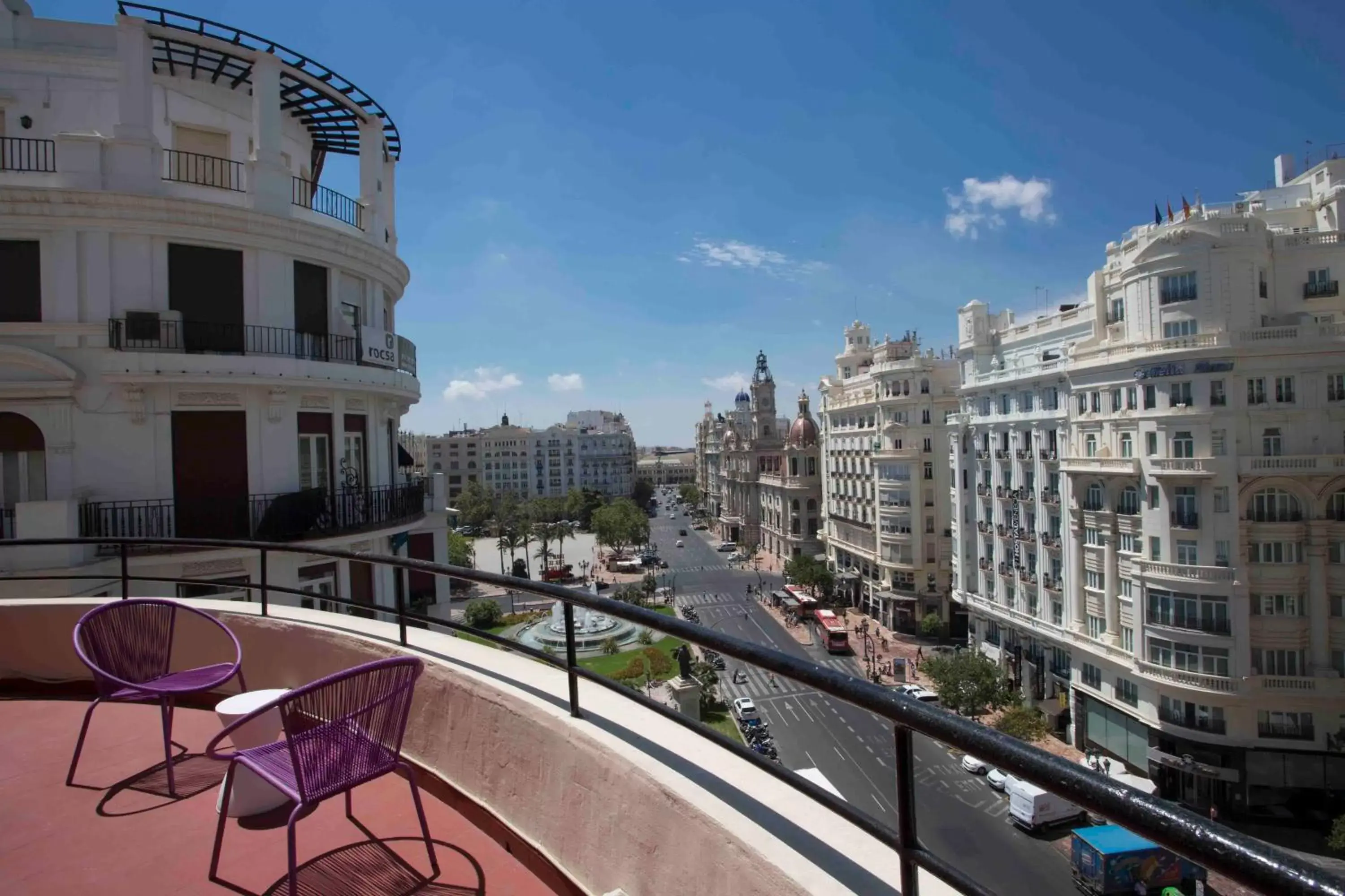 City view, Balcony/Terrace in Casual Vintage Valencia