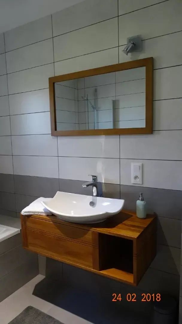Bathroom in Chambres d'Hôtes Nature et bois