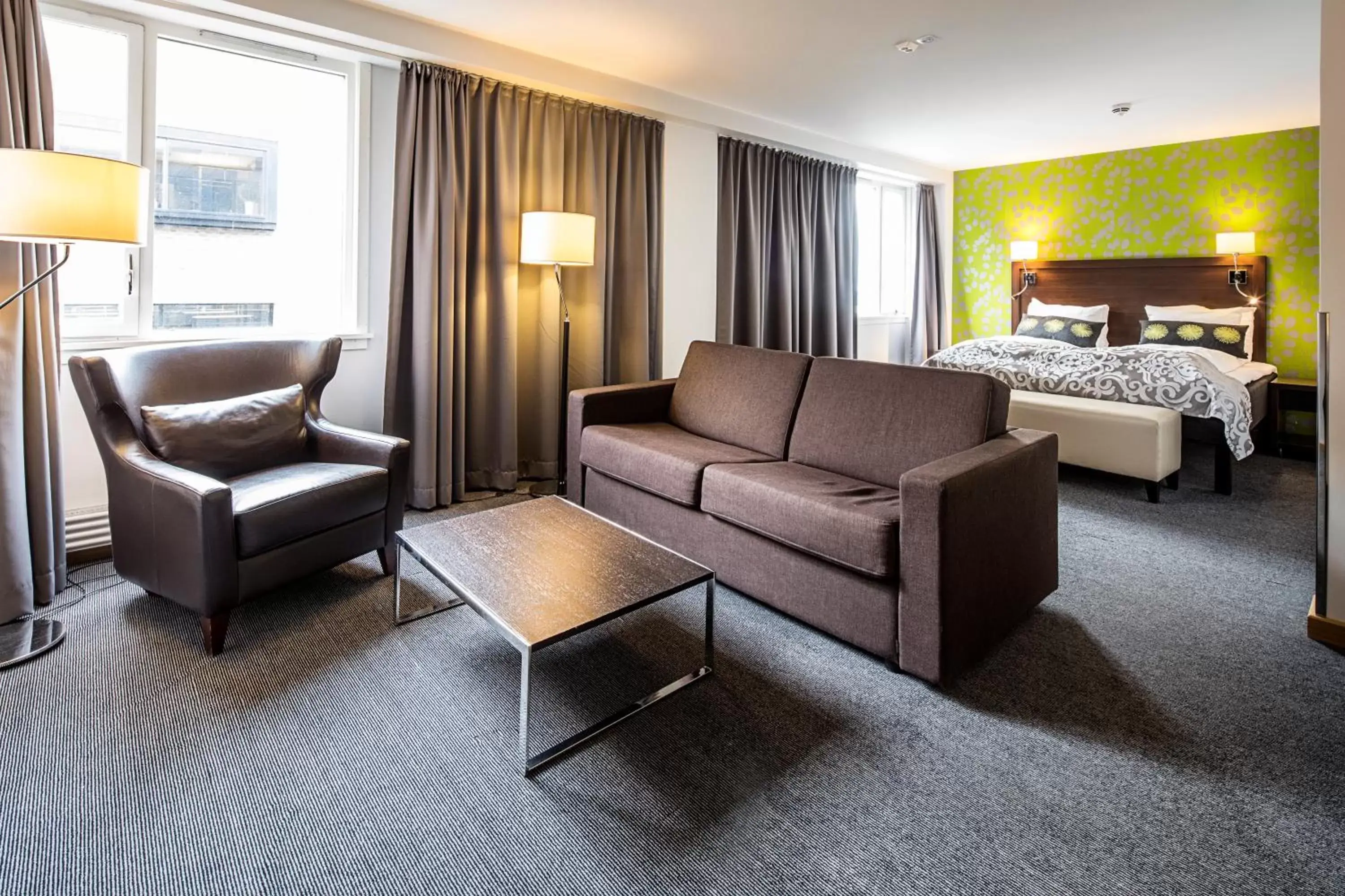 Bed, Seating Area in Thon Partner Hotel Victoria Hamar