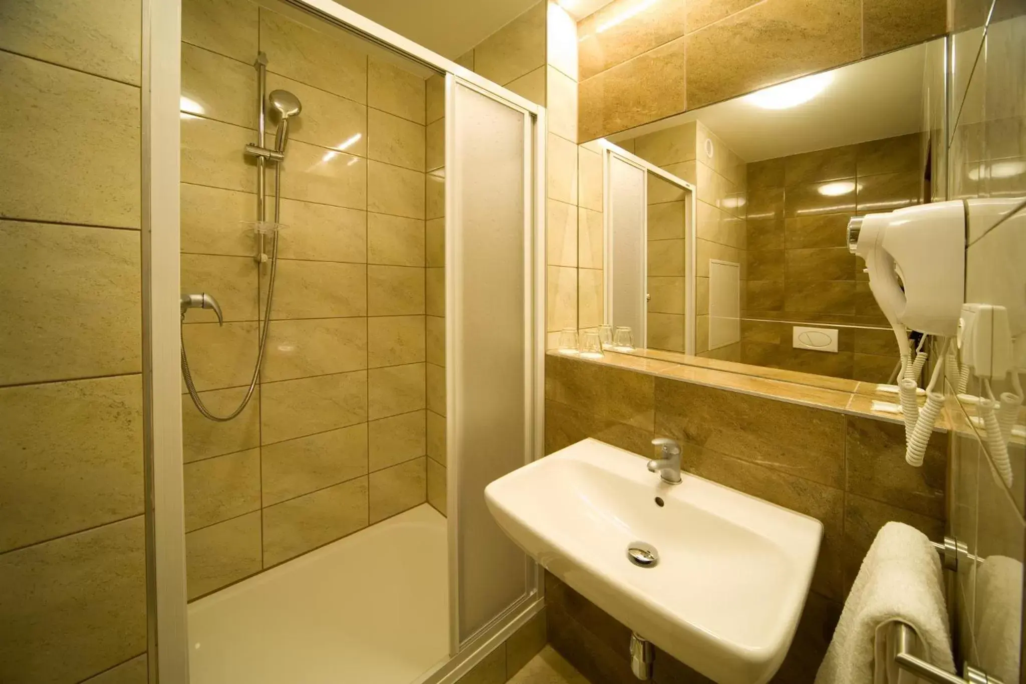 Shower, Bathroom in Hotel Krystal