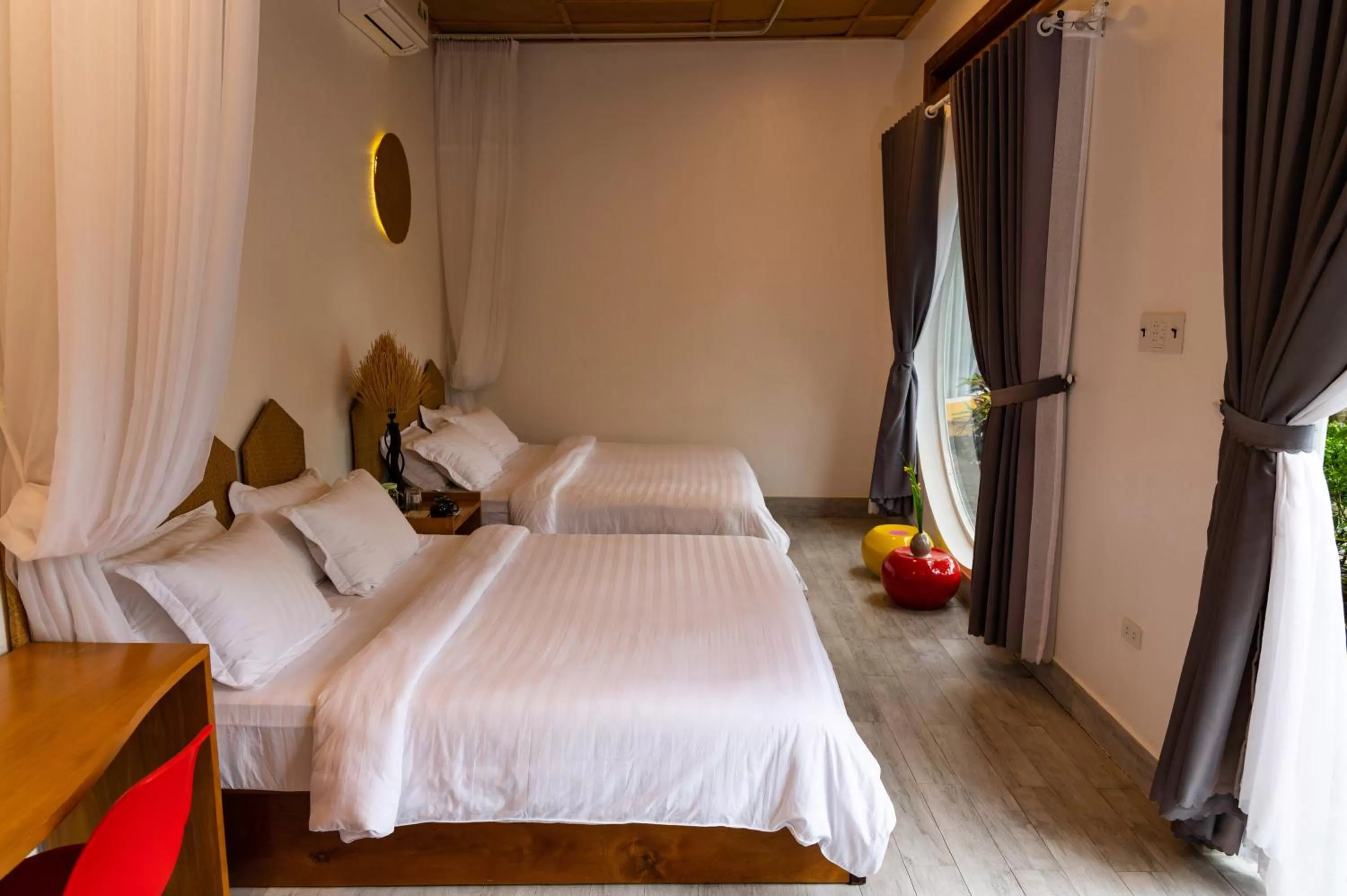 Bedroom, Bed in Binh Minh Eco Lodge