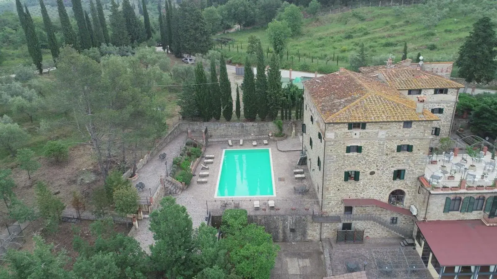 Bird's eye view, Bird's-eye View in Villa Schiatti