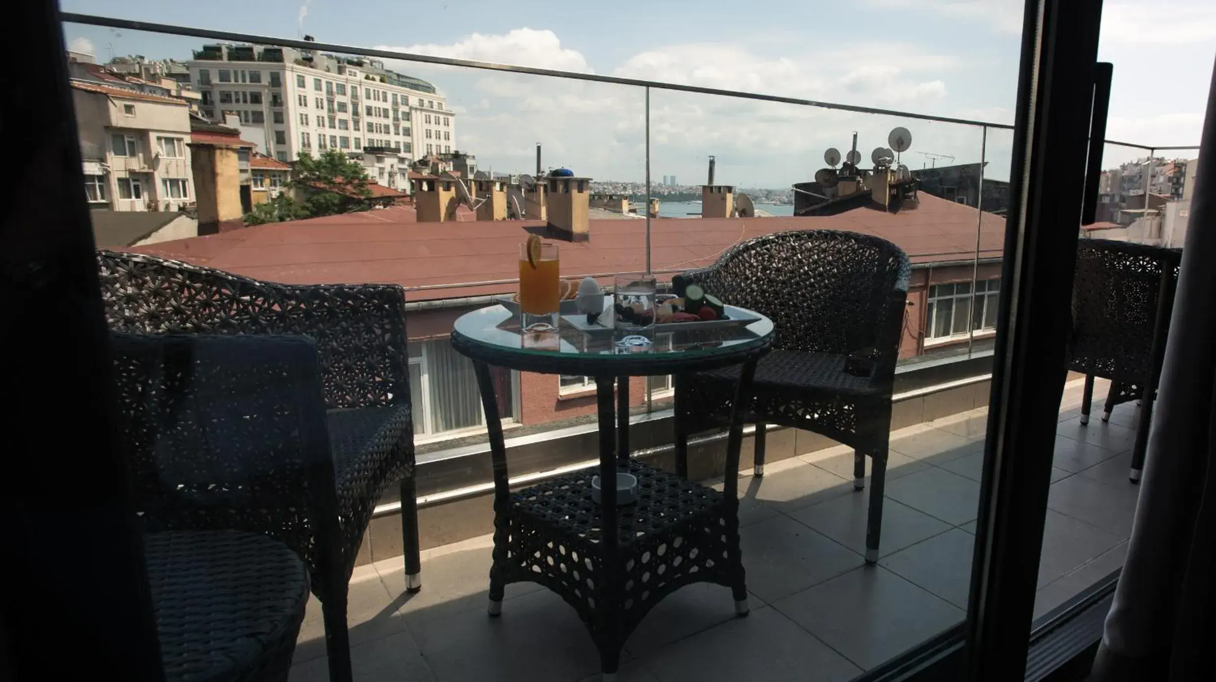 View (from property/room), Balcony/Terrace in Hotel V Plus Taksim