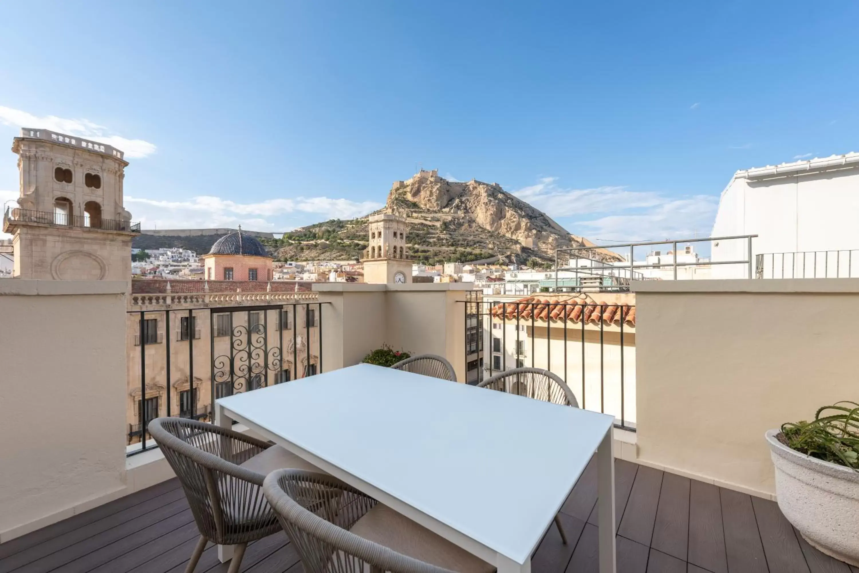 Patio, Balcony/Terrace in Eurostars Mediterranea Plaza