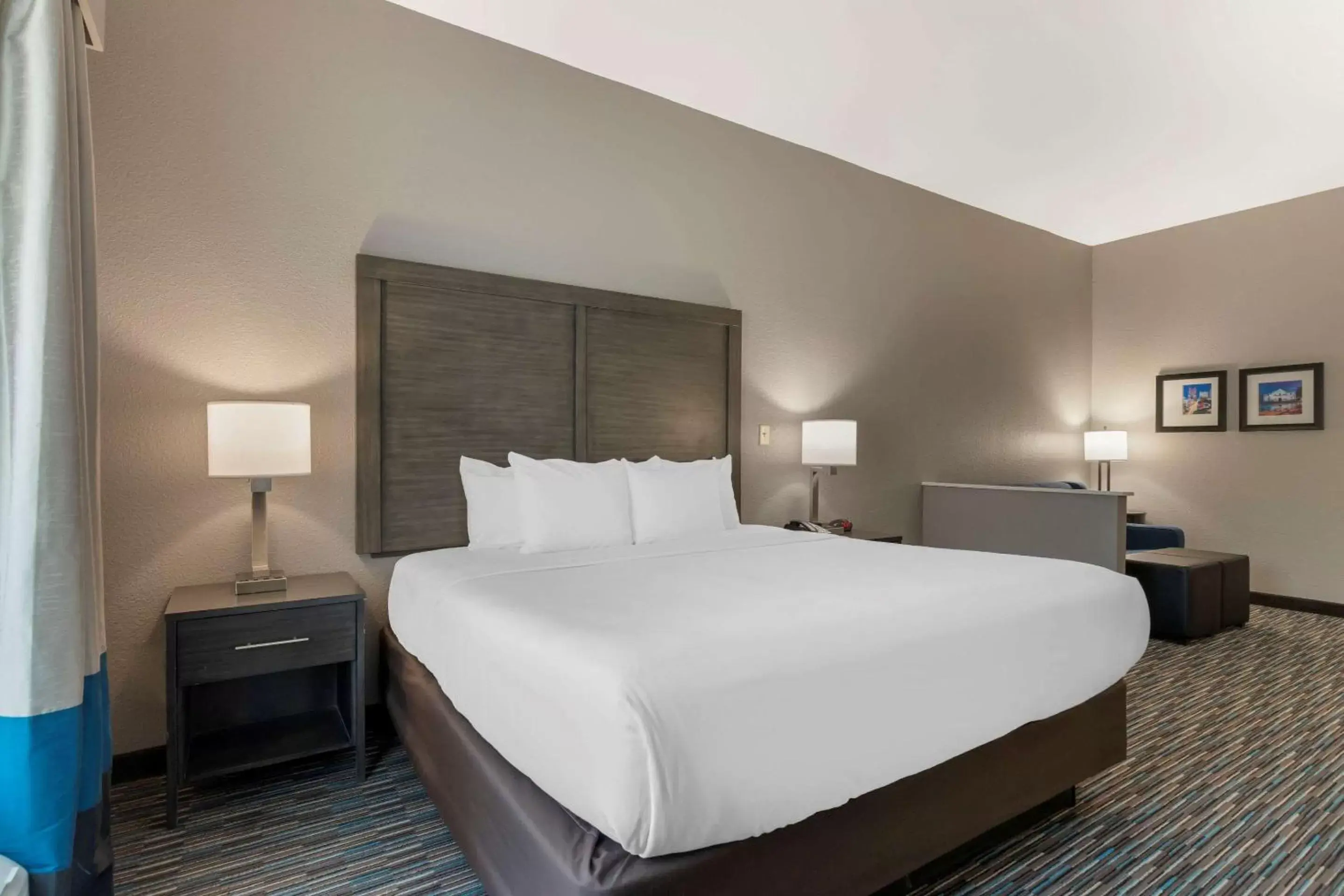 Bedroom, Bed in Comfort Inn & Suites Near Medical Center Bedroom, Bed in Comfort Inn & Suites Near Medical Center