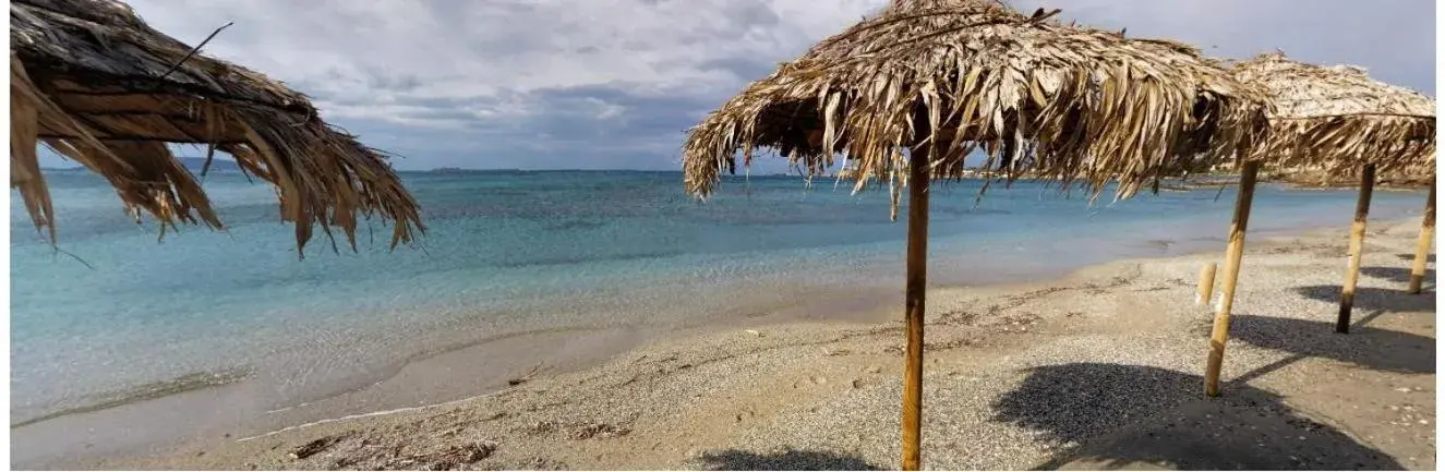 Beach in Scorpios Sea Side Hotel