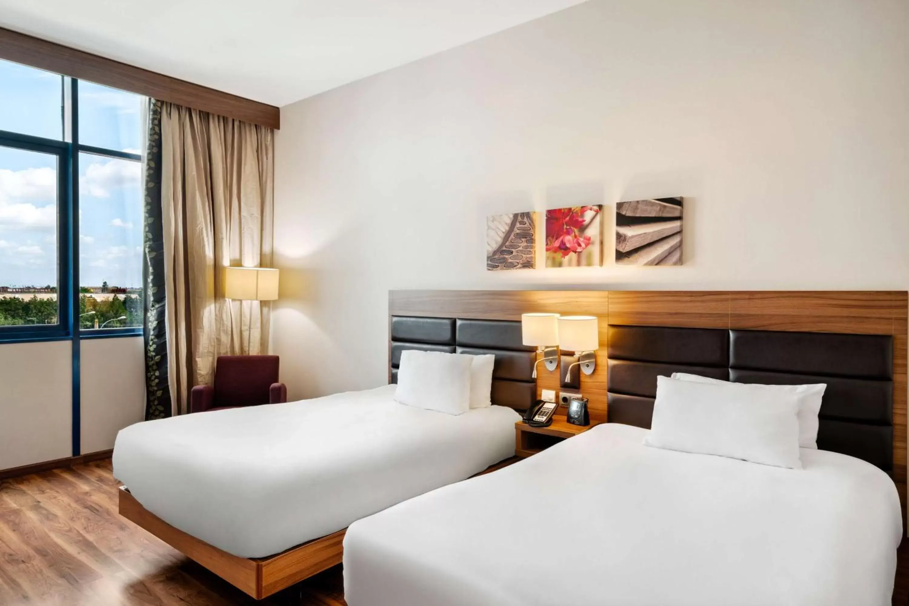 Bed in Hilton Garden Inn Sevilla