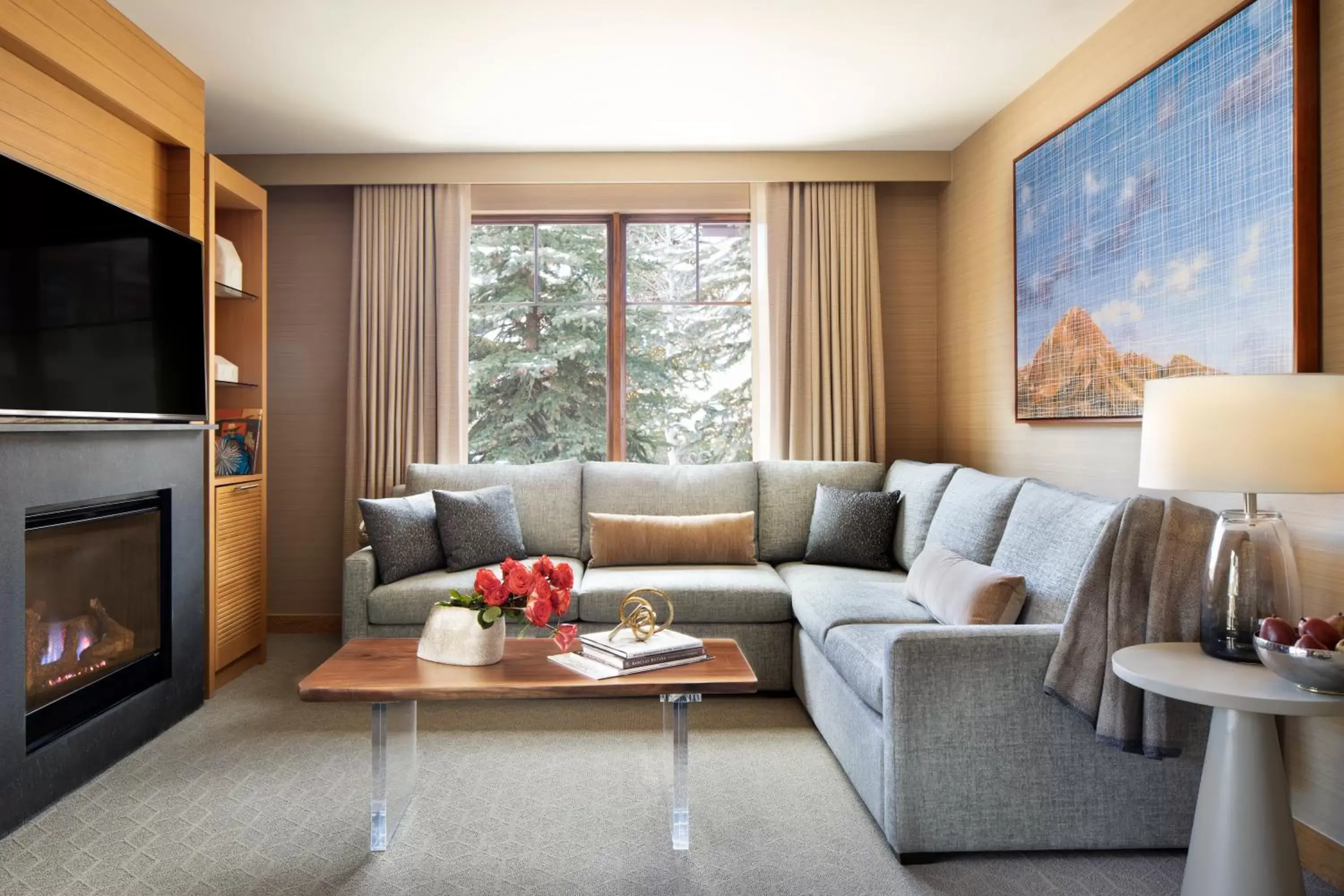 Living room, Seating Area in Viceroy Snowmass