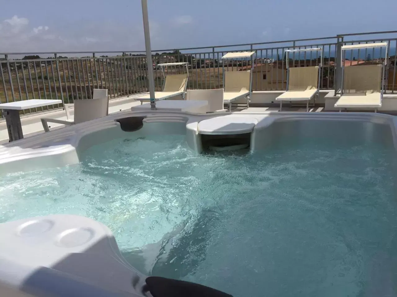 Balcony/Terrace, Swimming Pool in Hotel Costazzurra Museum & Spa