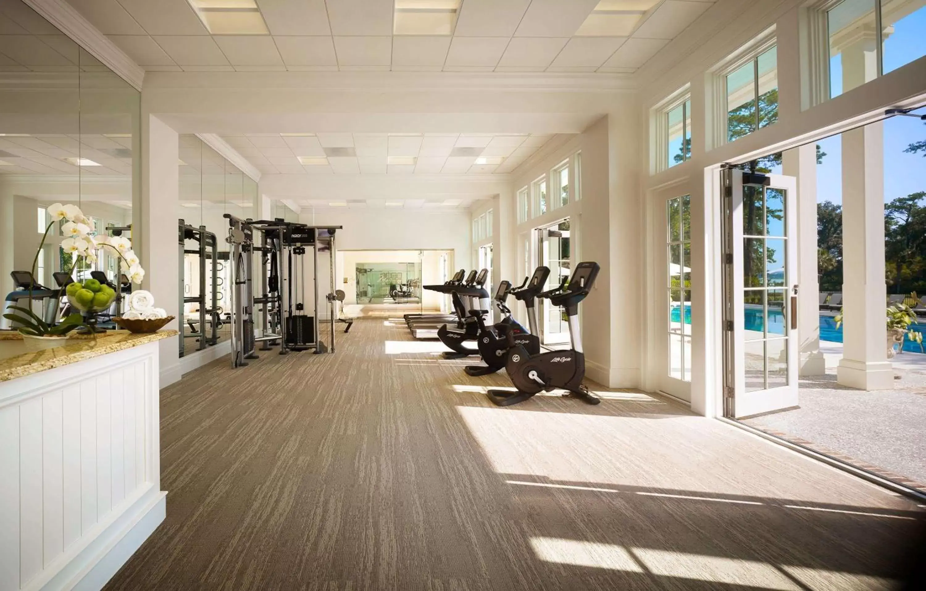 Fitness centre/facilities in Montage Palmetto Bluff Fitness centre/facilities in Montage Palmetto Bluff