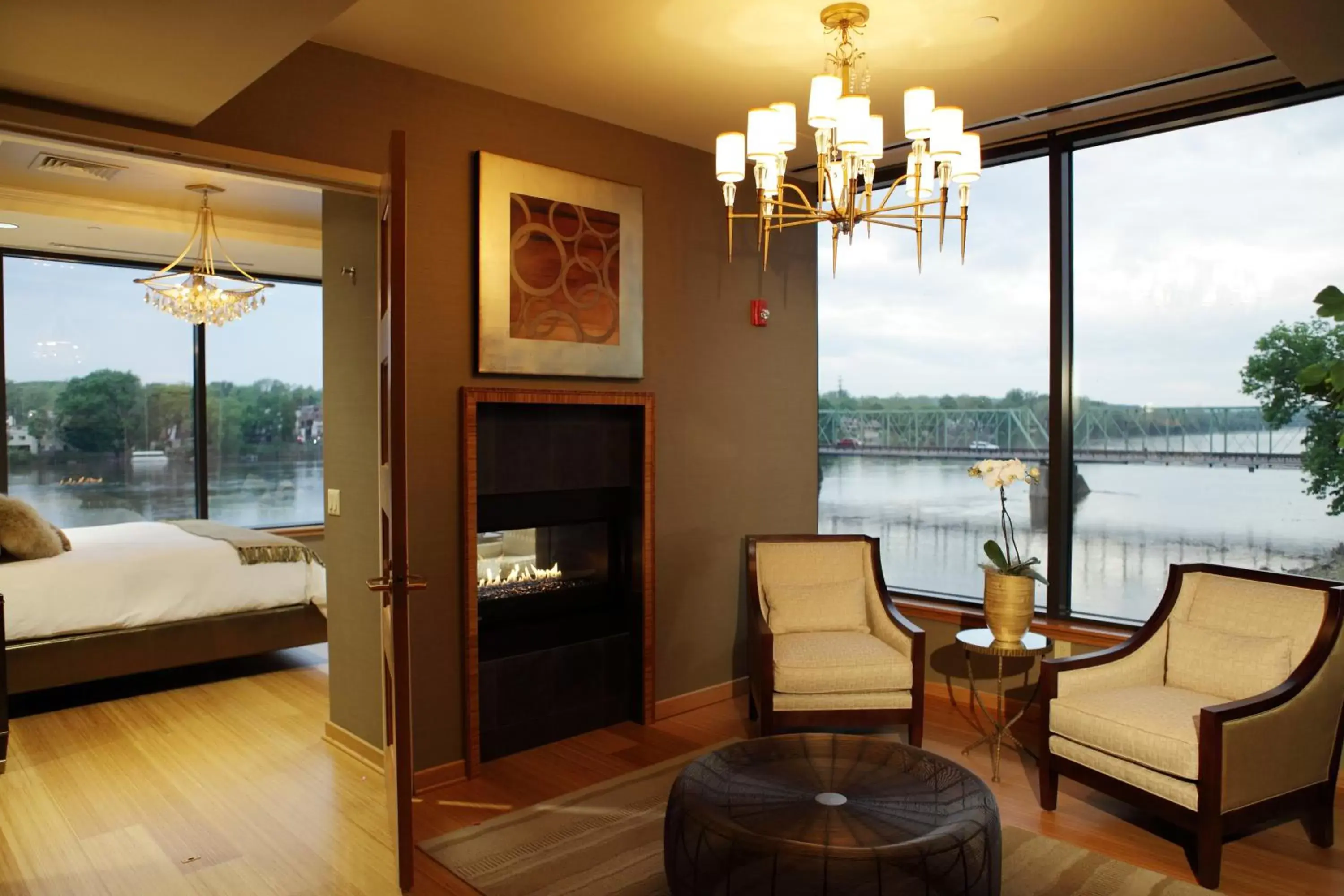 Living room in Lambertville Station Inn Living room in Lambertville Station Inn