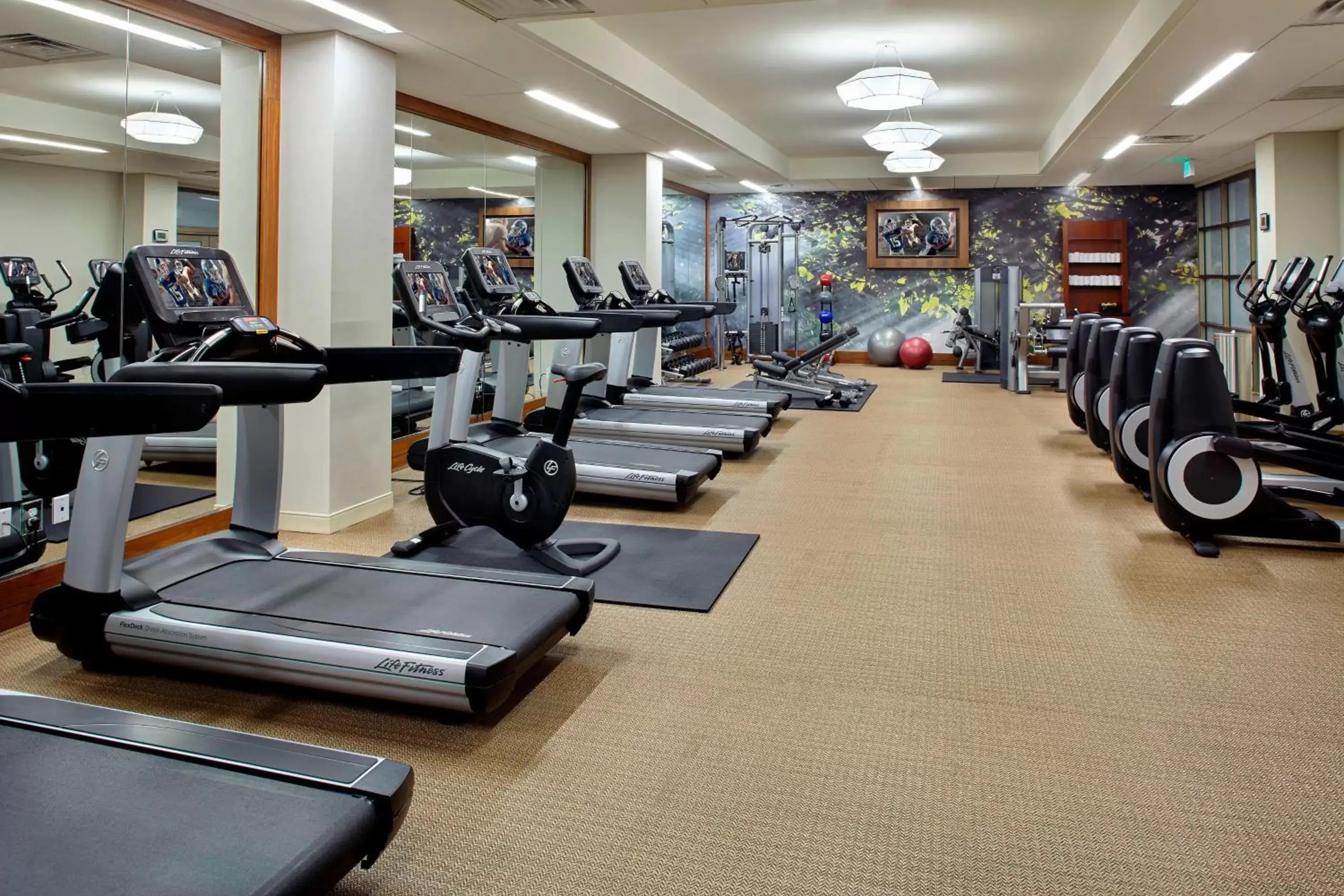 Fitness centre/facilities, Fitness Center/Facilities in Raleigh Marriott Crabtree Valley