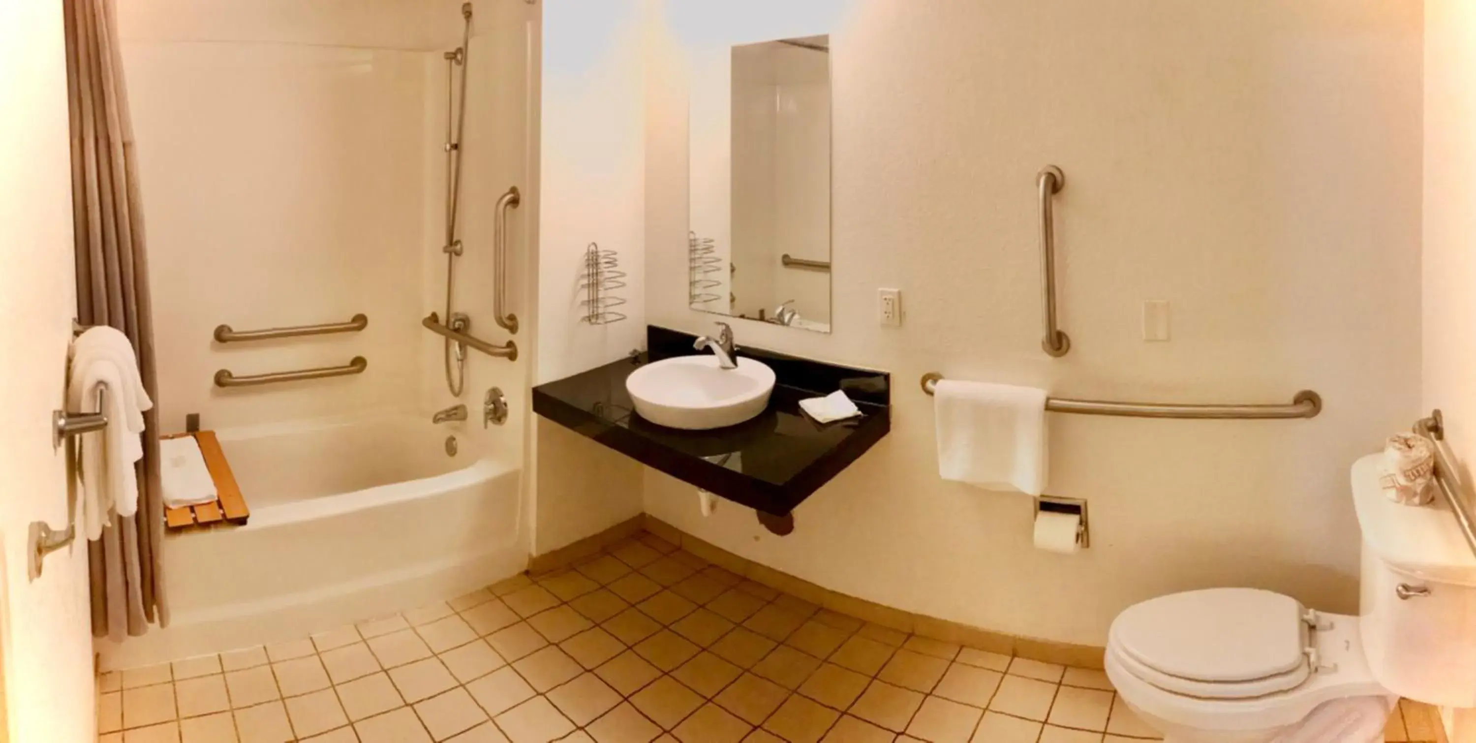 Bathroom in Travelodge by Wyndham Madison Heights MI