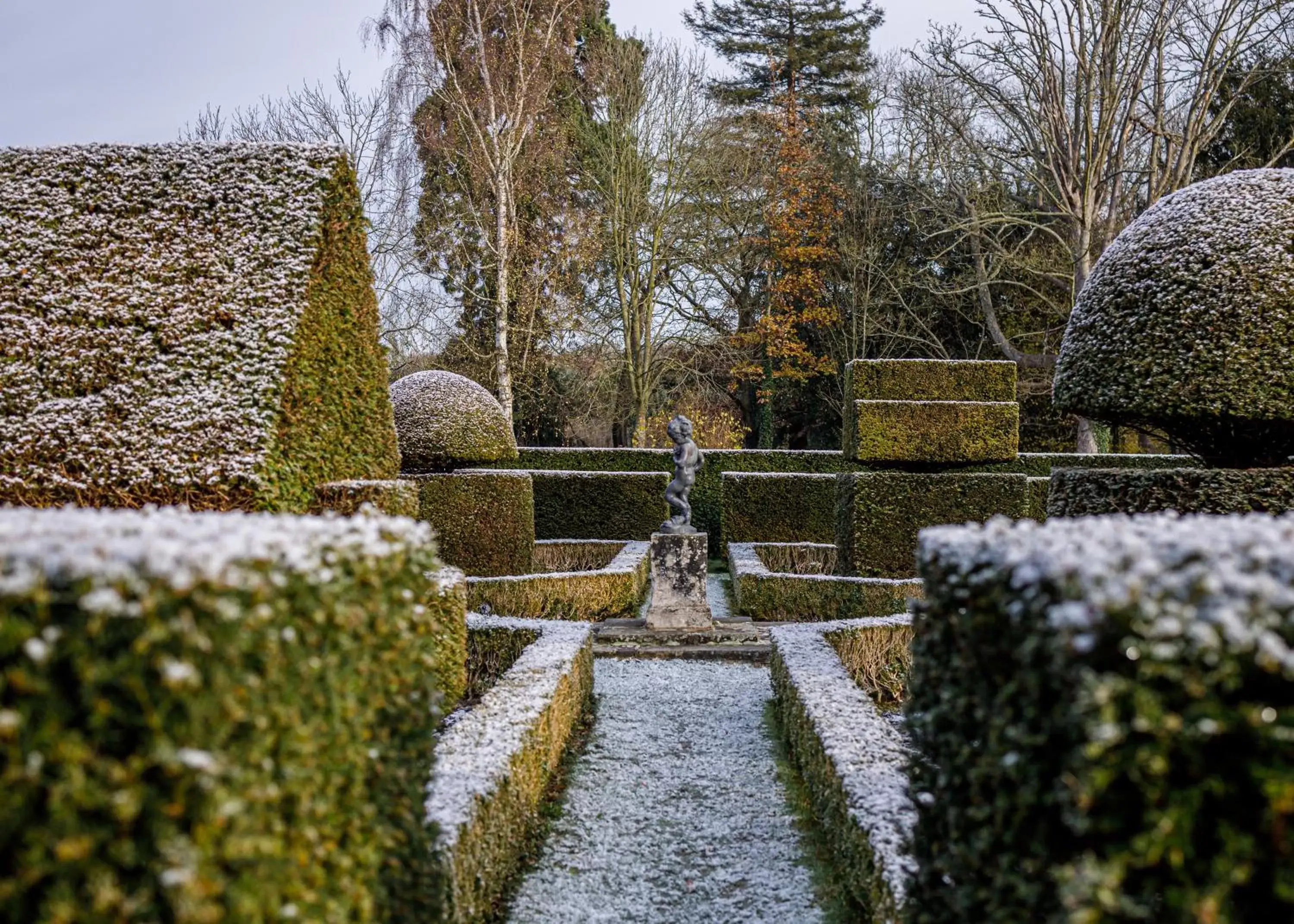 Winter, Garden in Great Fosters - Near Windsor
