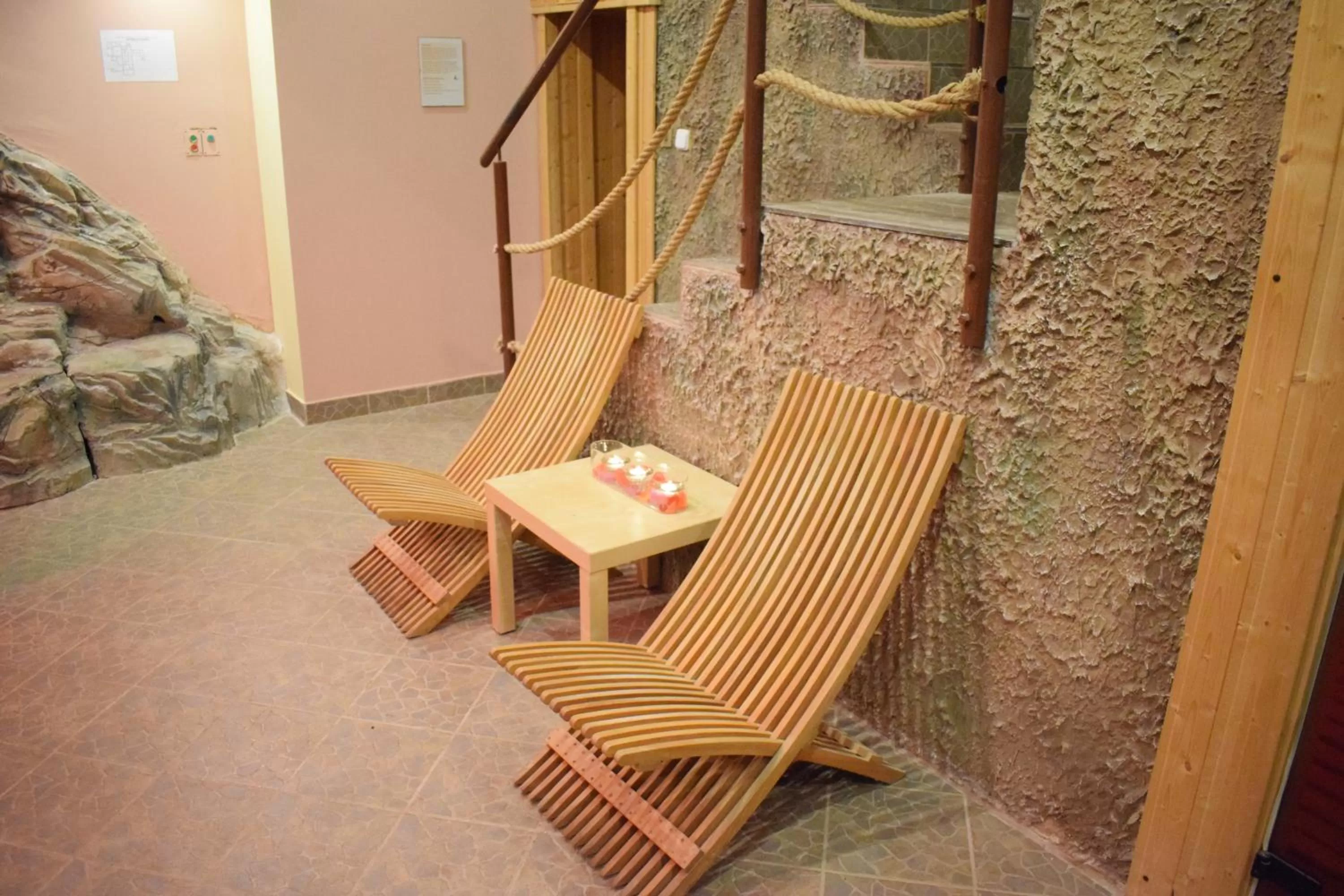 Sauna in Apartmánový Wellness Garni Hotel Relax