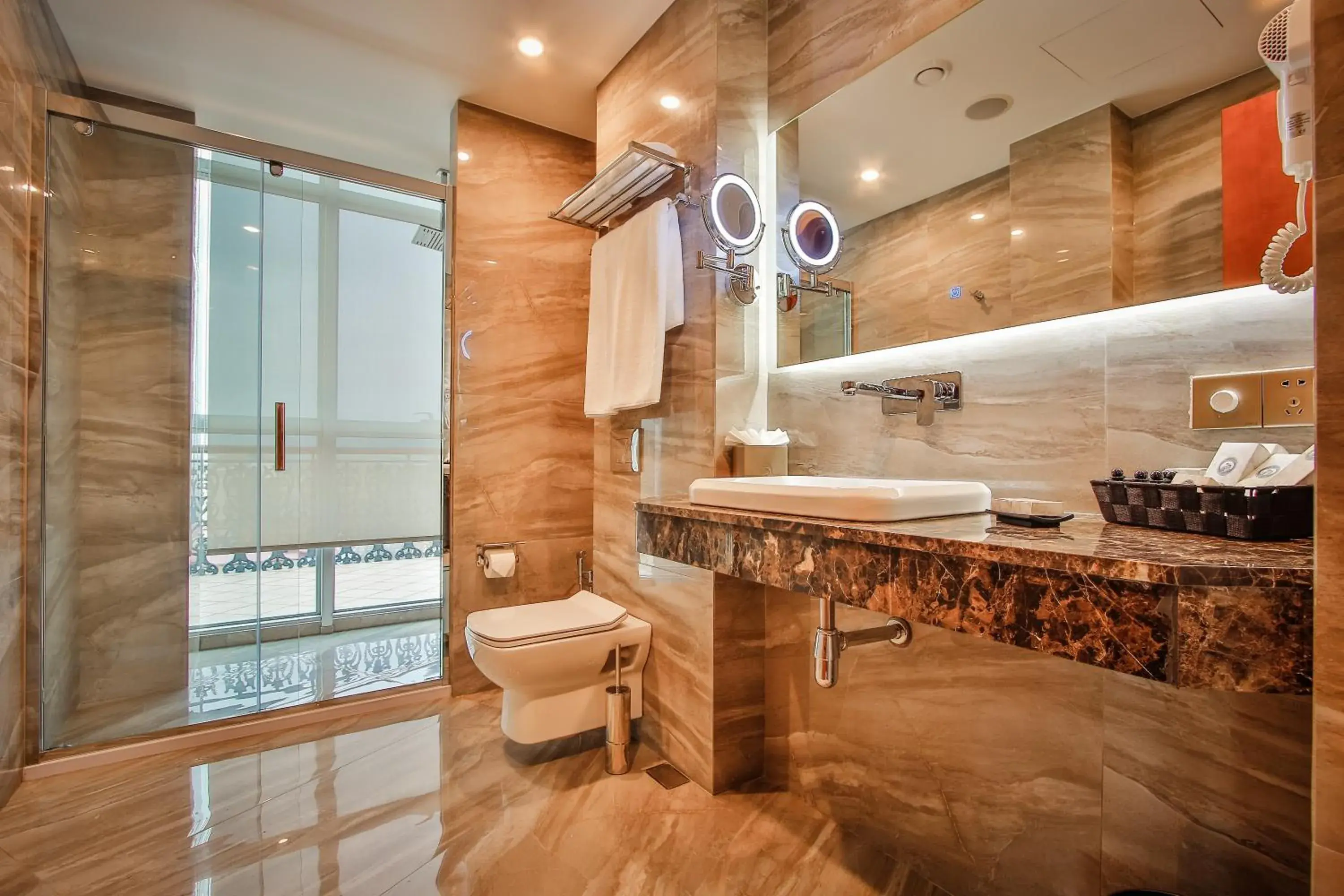 Shower, Bathroom in New Tiflis Hotel