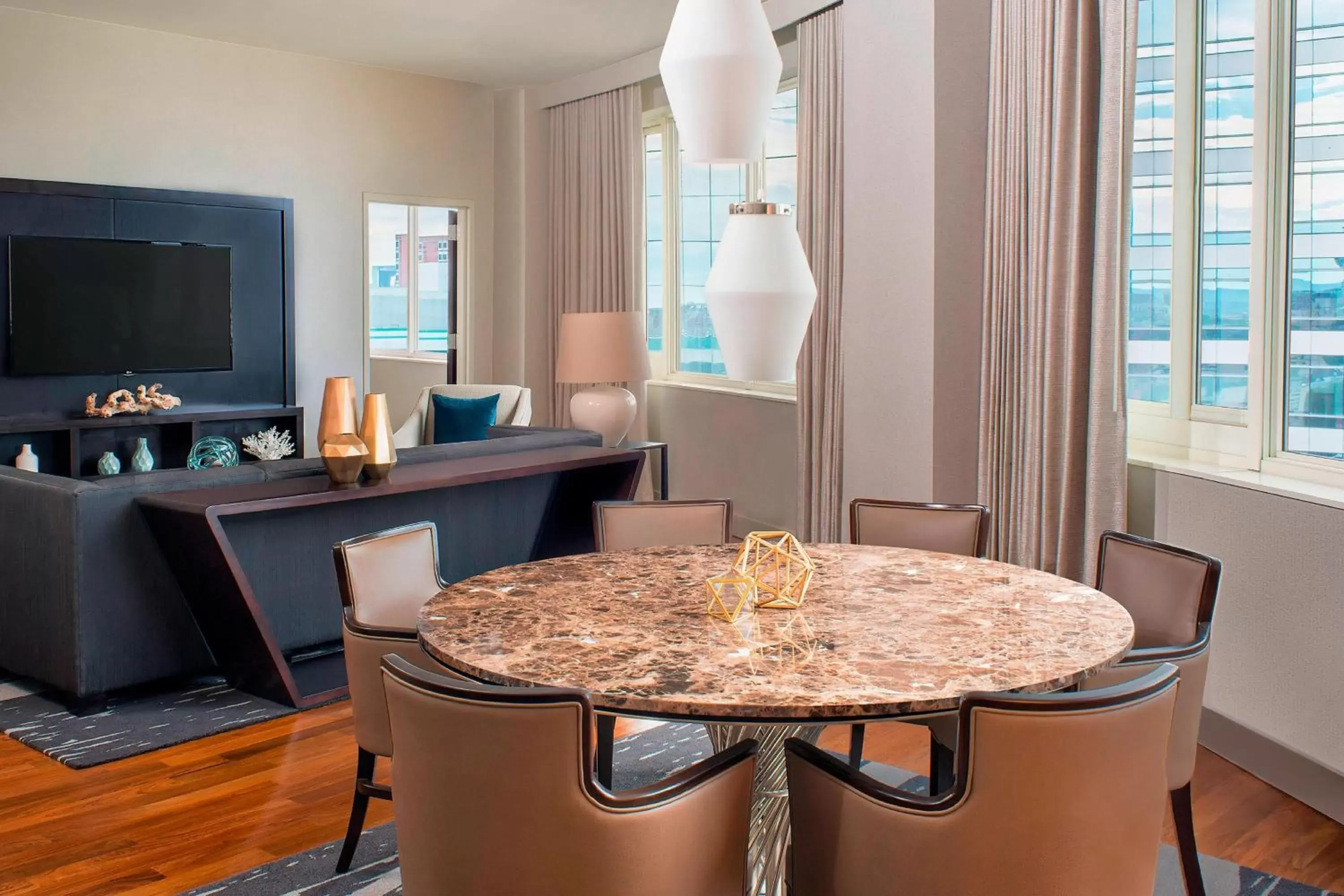 Living room, Dining Area in The Westin Jersey City Newport