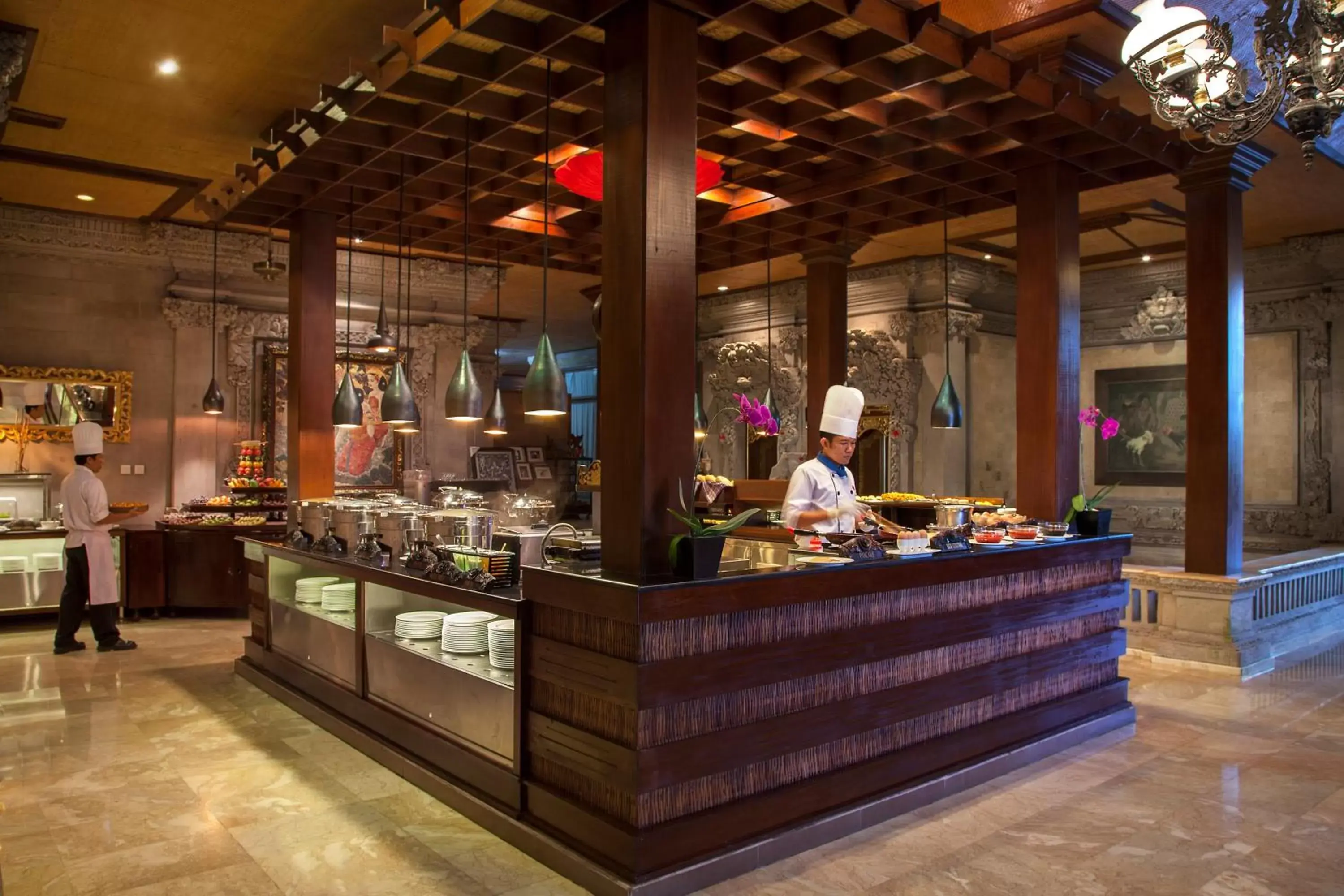 Buffet breakfast in The Royal Pita Maha Buffet breakfast in The Royal Pita Maha