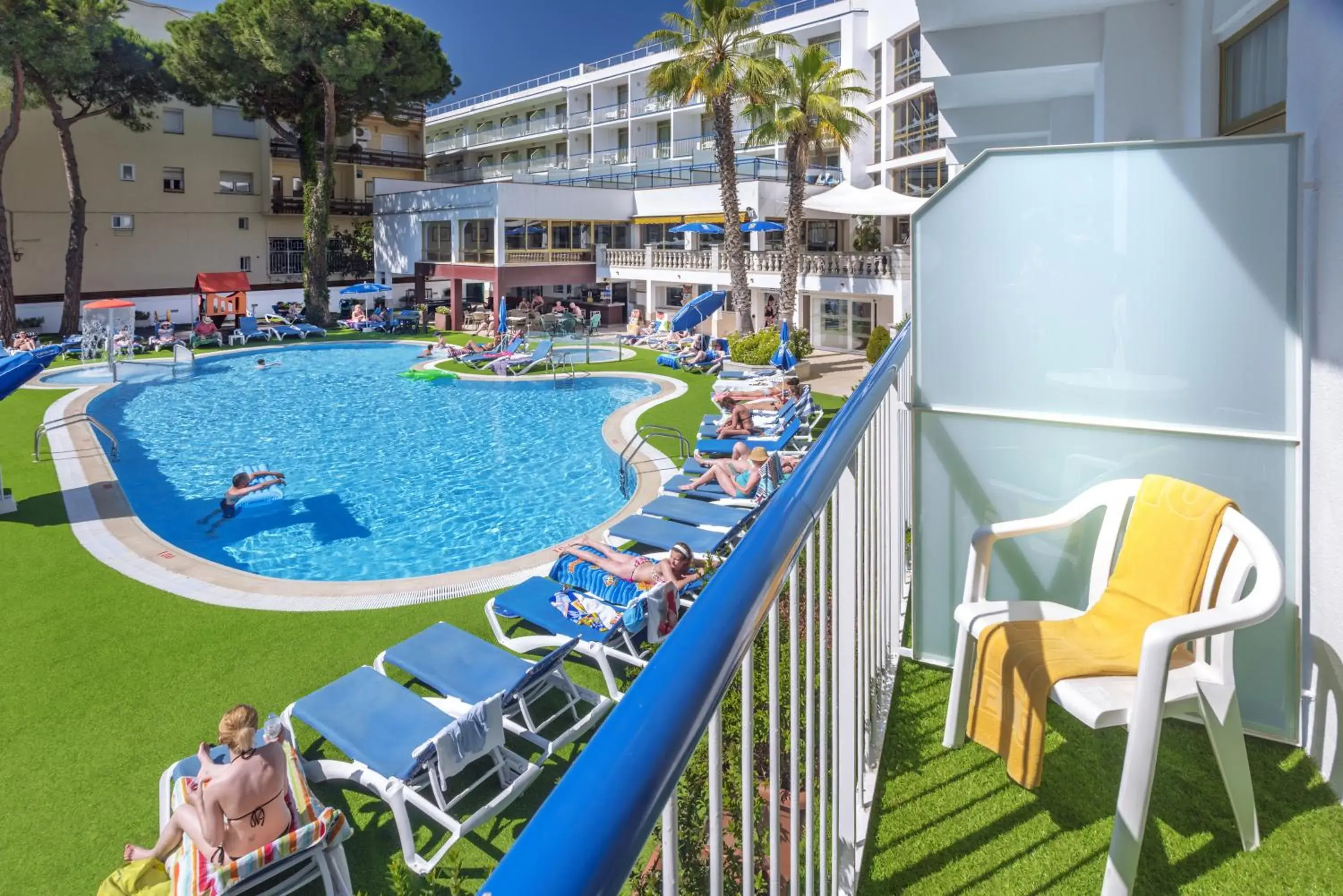 Pool view in GHT Costa Brava & Spa Pool view in GHT Costa Brava & Spa