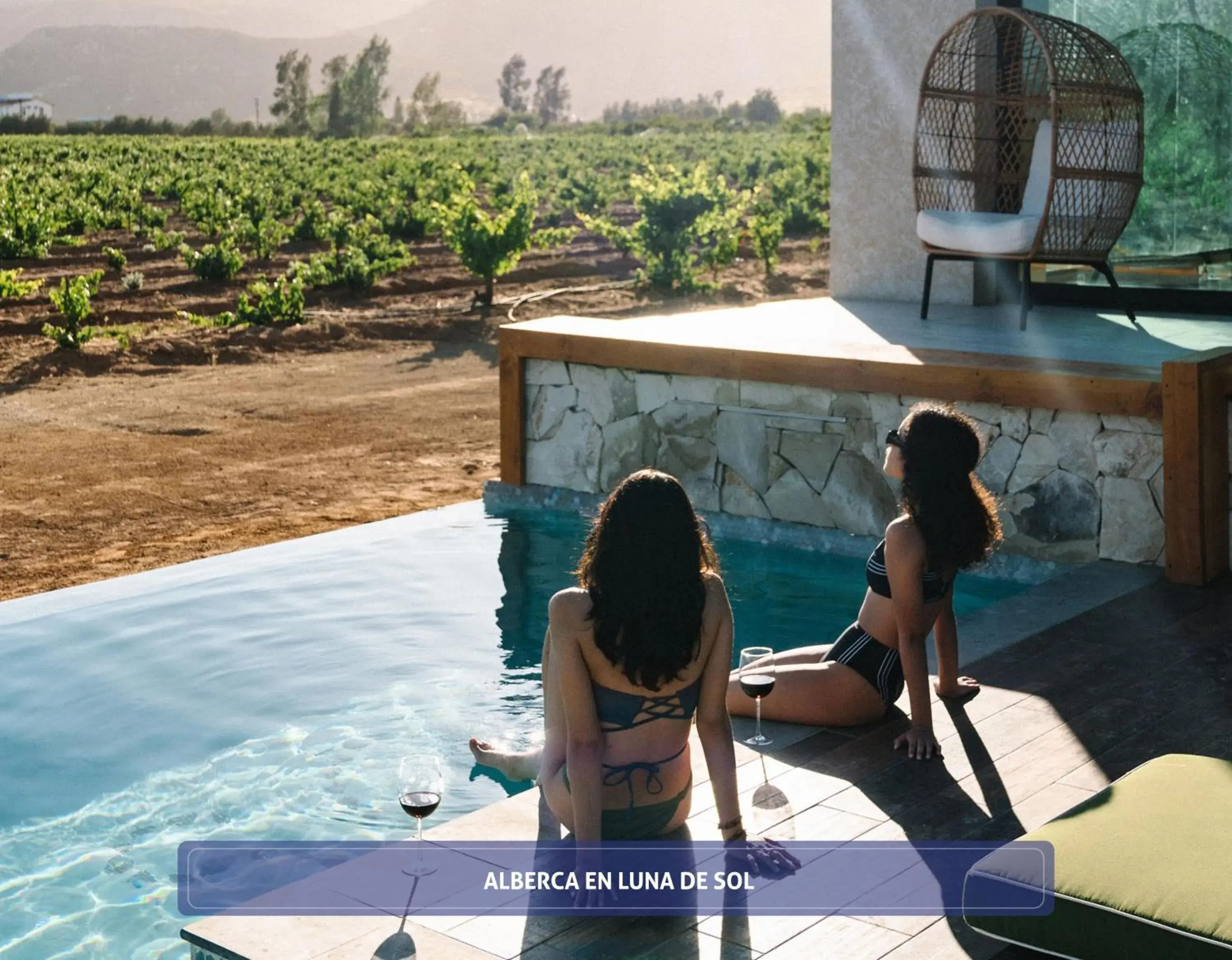 Swimming pool in Hotel Boutique Valle de Guadalupe