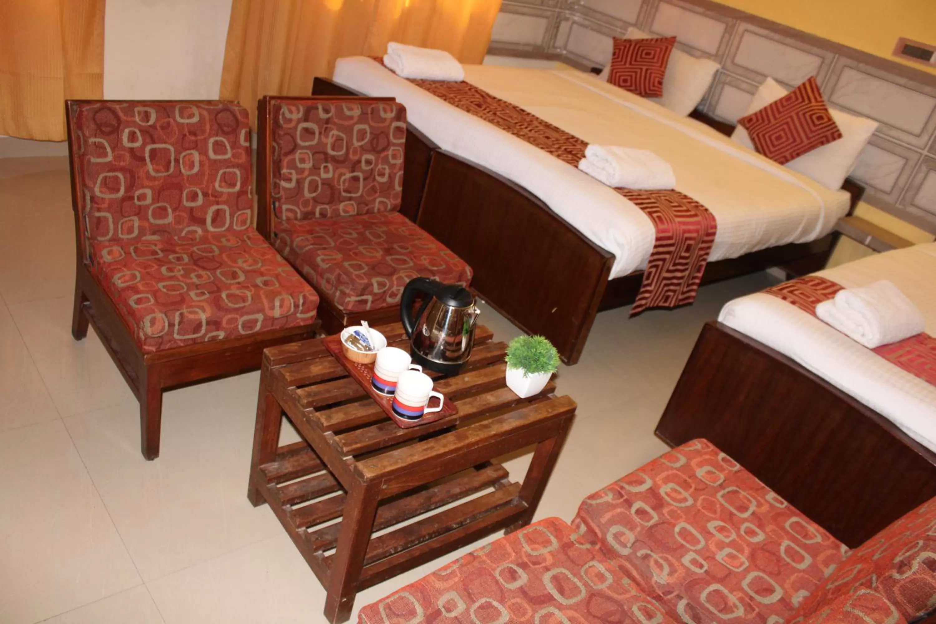 Bed in Hotel Kaveri