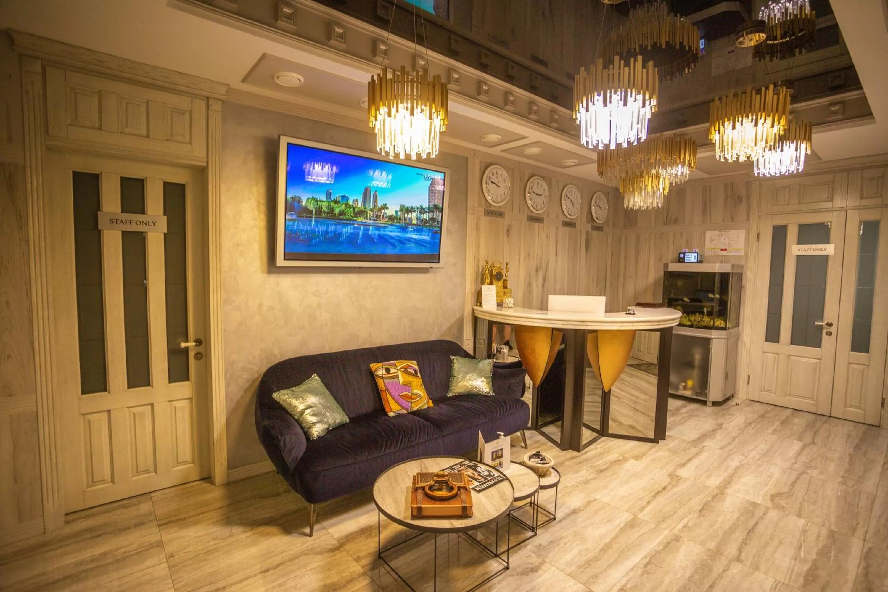 Lobby or reception in Hotel "Mandarin Clubhouse"