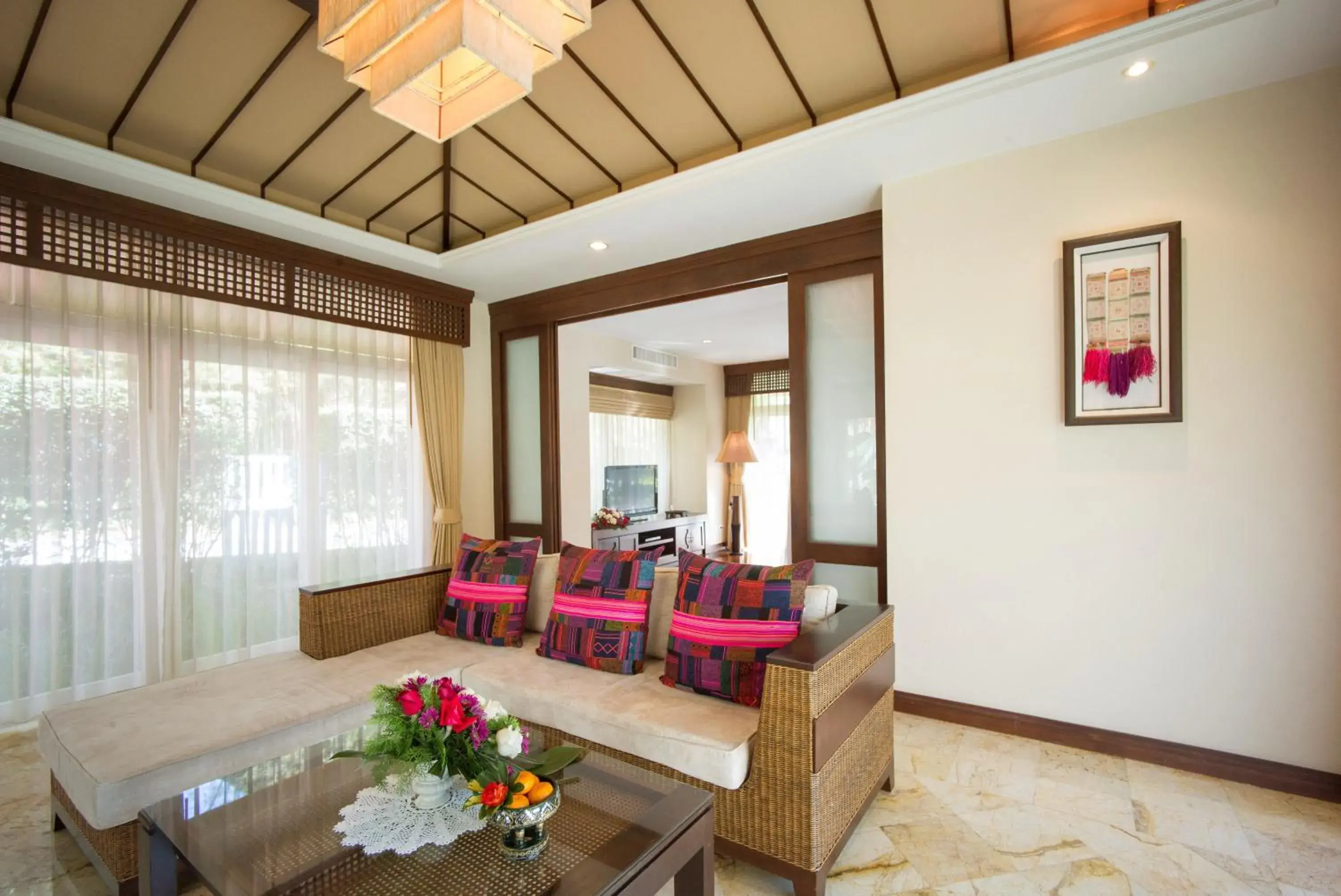 Living room in Sibsan Resort & Spa Maetaeng SHA