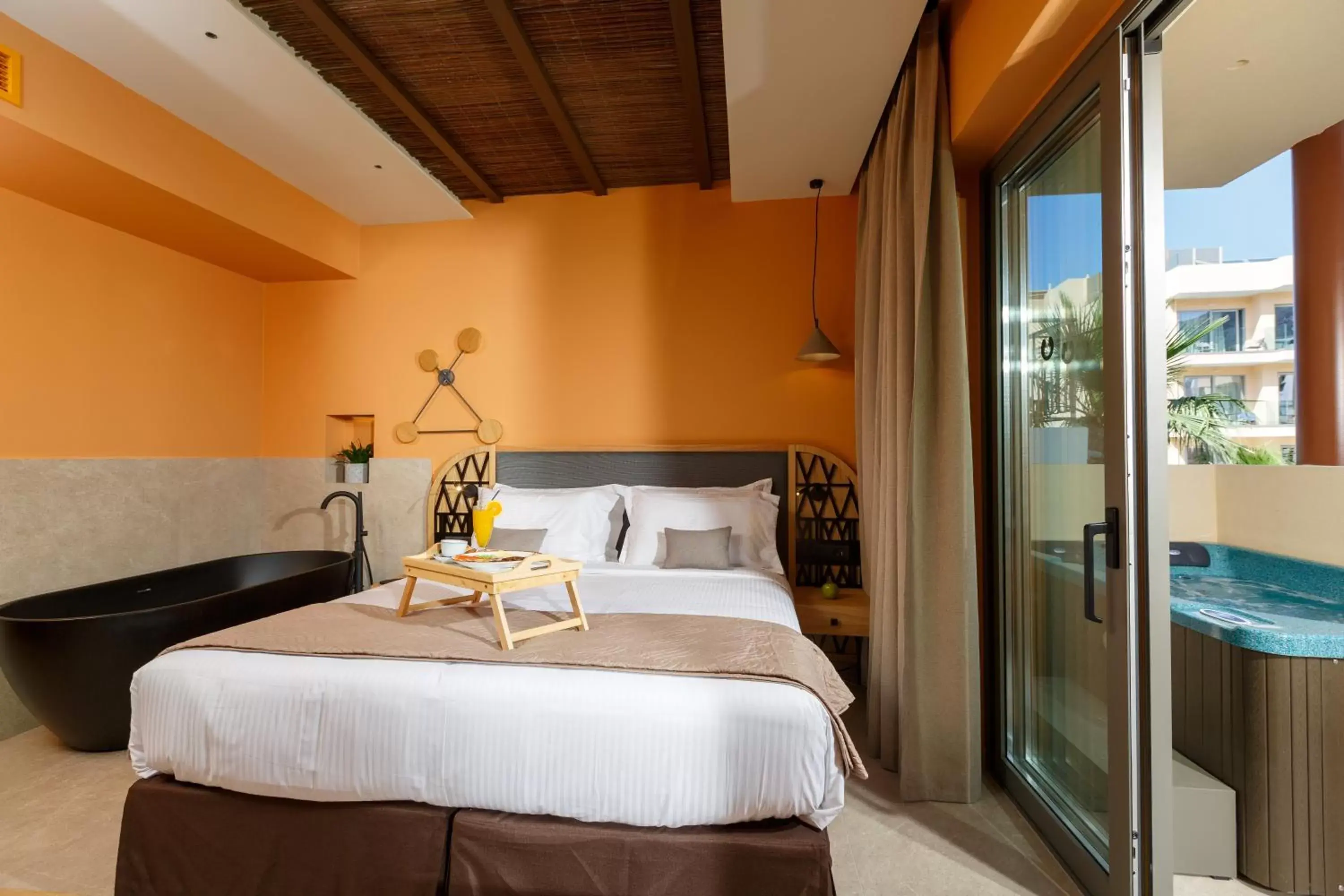 Bed in Palmera Beach Hotel & Spa - Adults Only