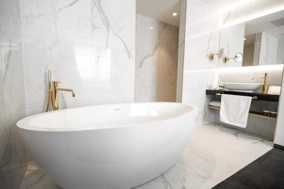 Bathroom in Elegans Hotel Brdo