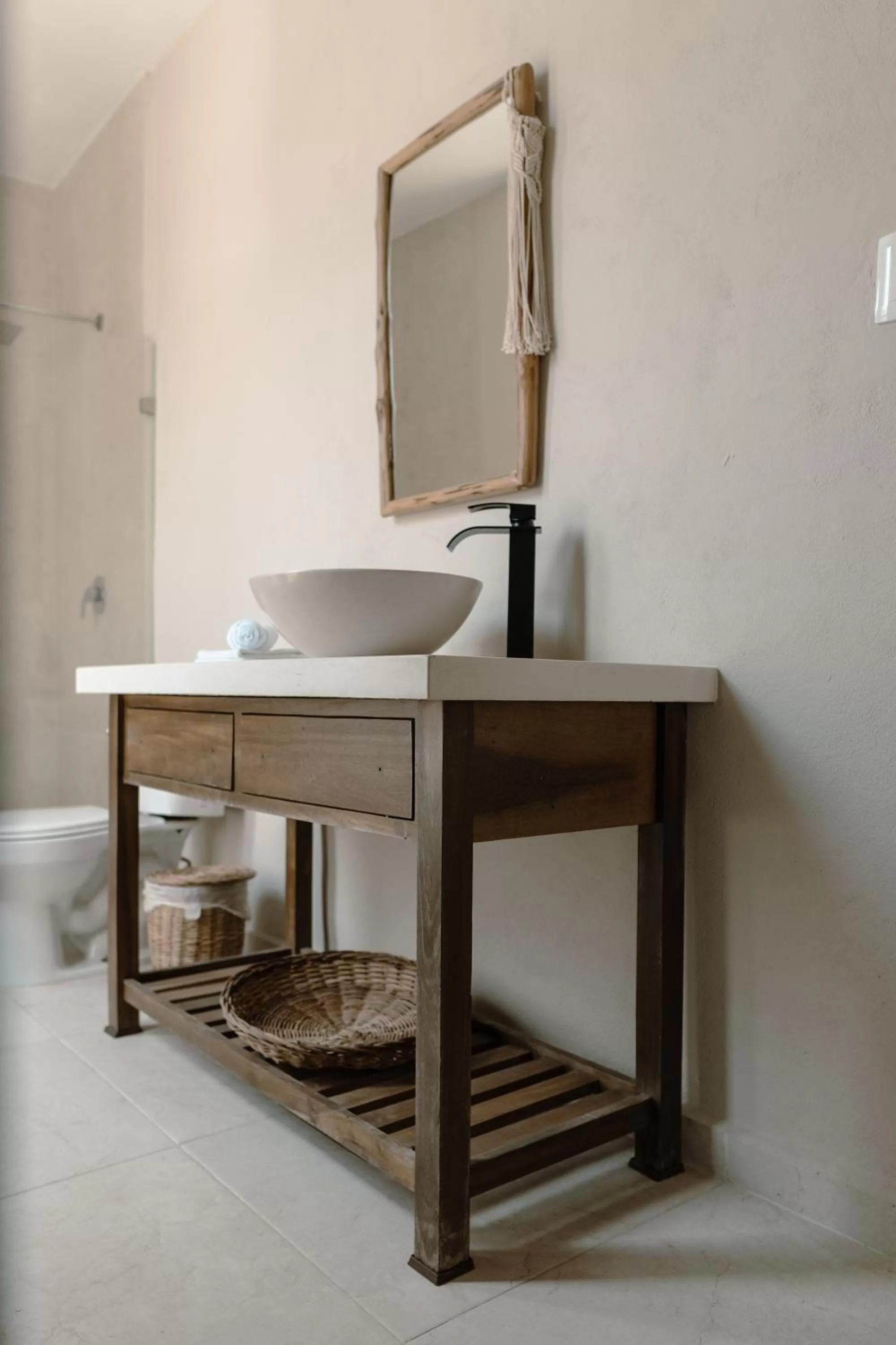 Bathroom in AGAM Hotel Boutique Bacalar - Adults Only