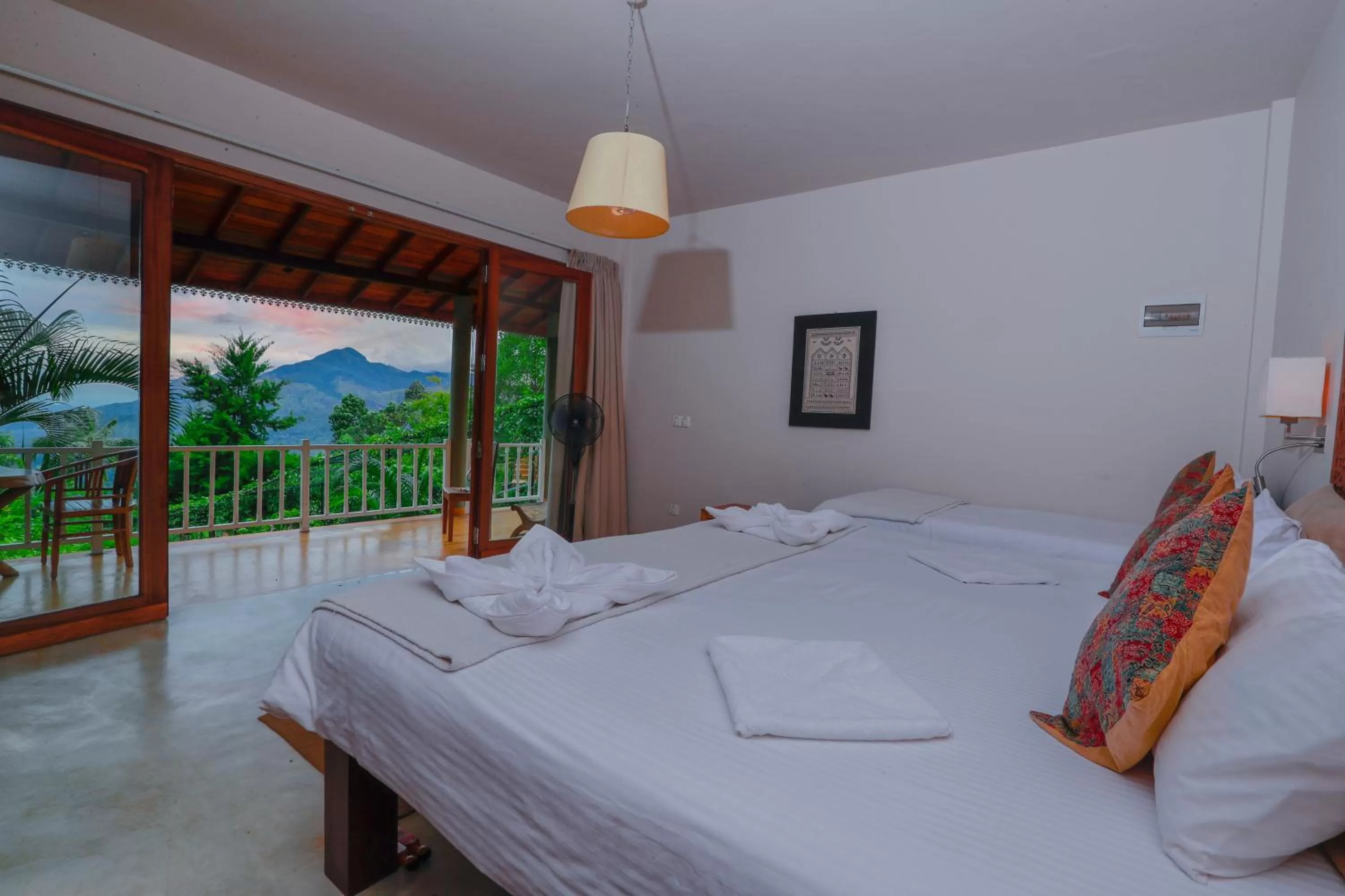 Balcony/Terrace, Bed in CHILL VILLE, VIEW POINT HOTEL