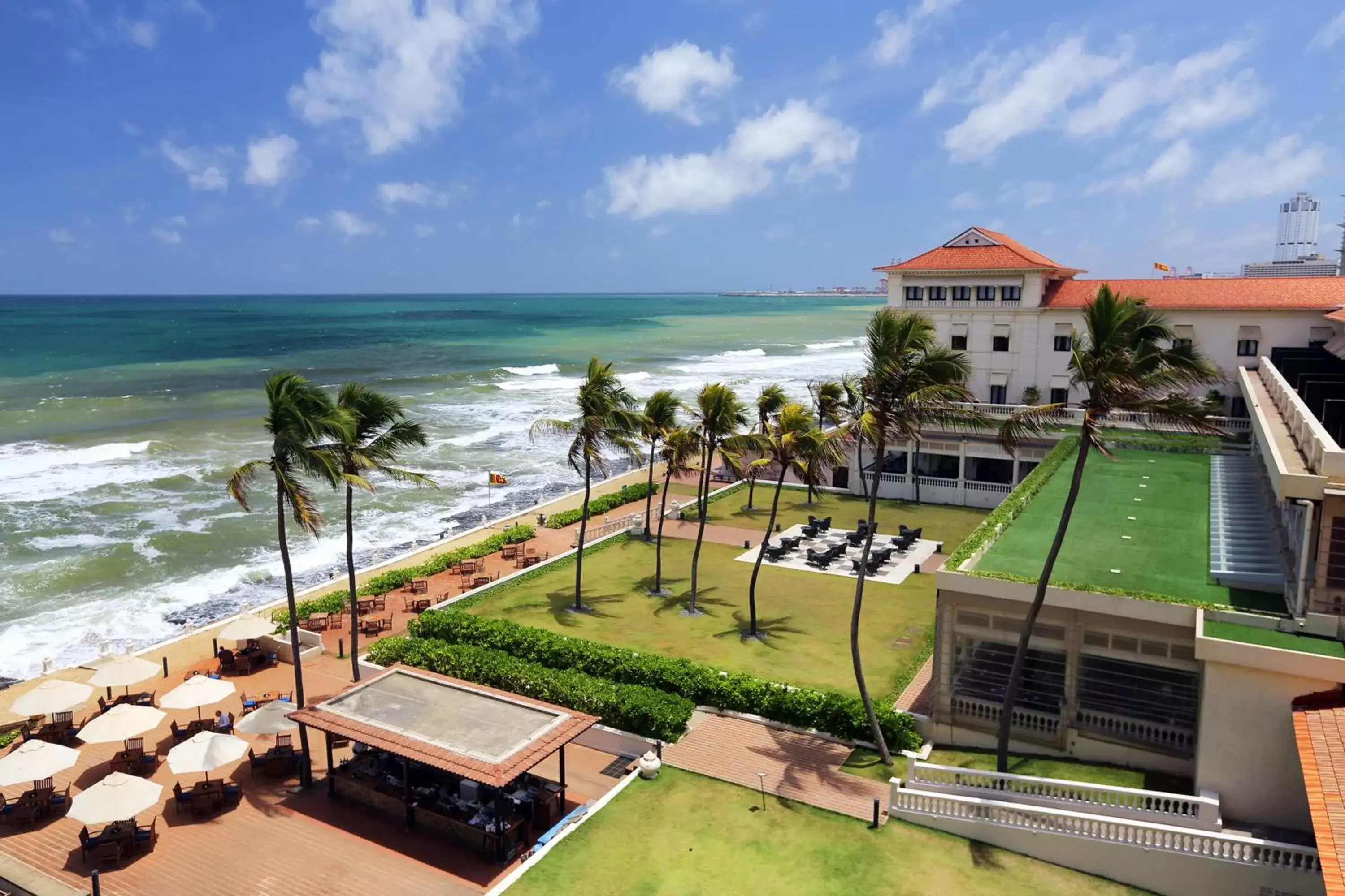 Bird's eye view in Galle Face Hotel