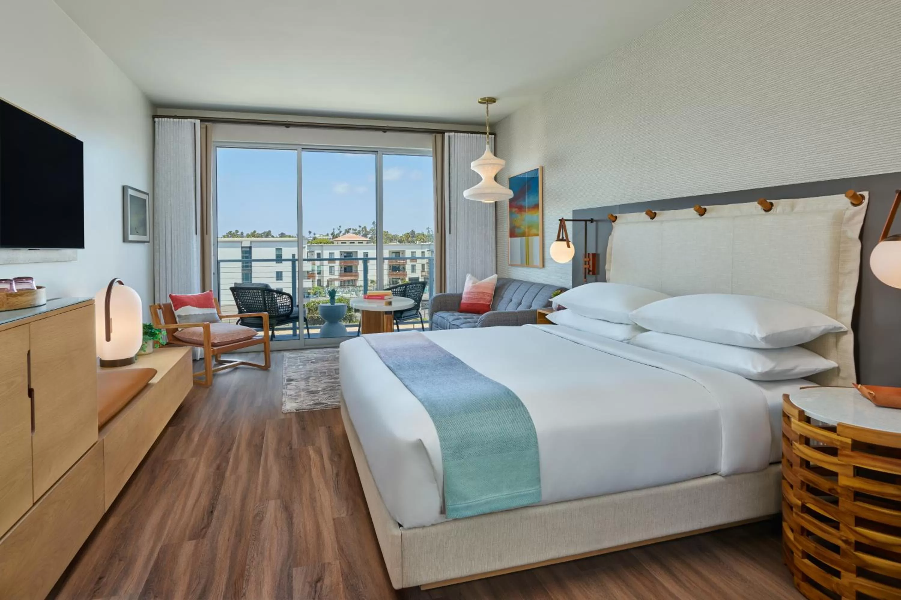 Photo of the whole room, Bed in Mission Pacific Beach Resort, part of JdV by Hyatt