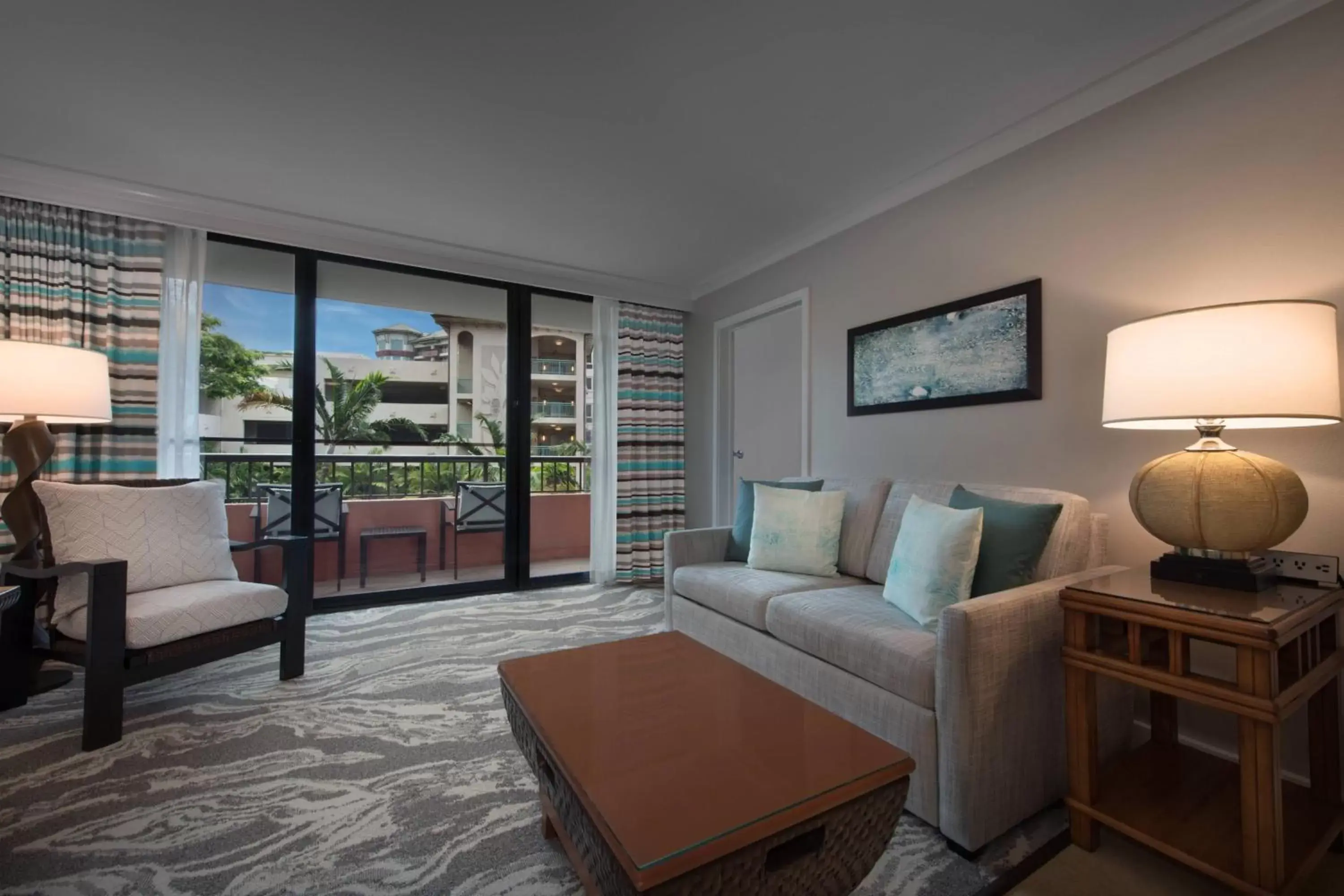 Living room, Seating Area in Marriott's Maui Ocean Club - Molokai, Maui & Lanai Towers