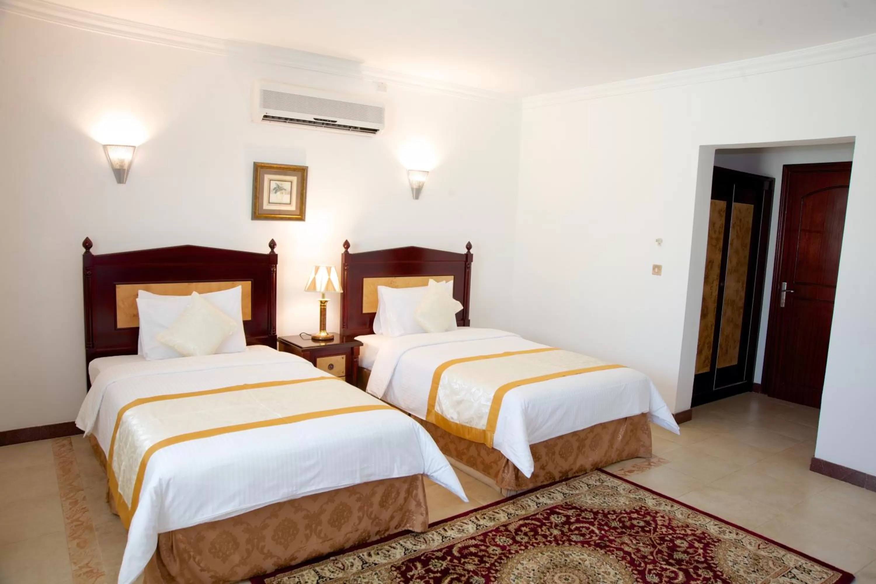 Bed in Green Mubazzarah Chalets