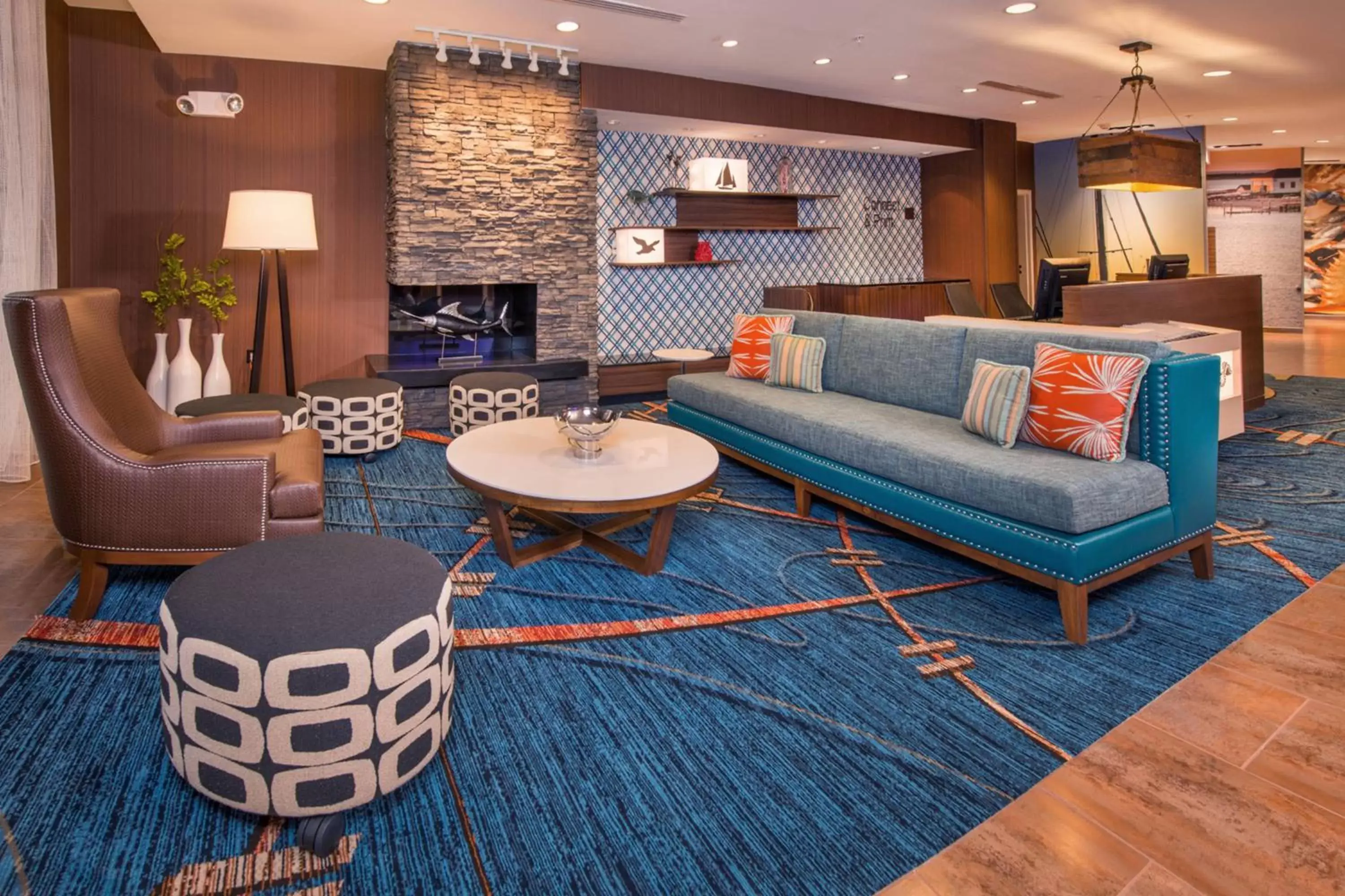 Lobby or reception, Seating Area in Fairfield Inn & Suites by Marriott Easton