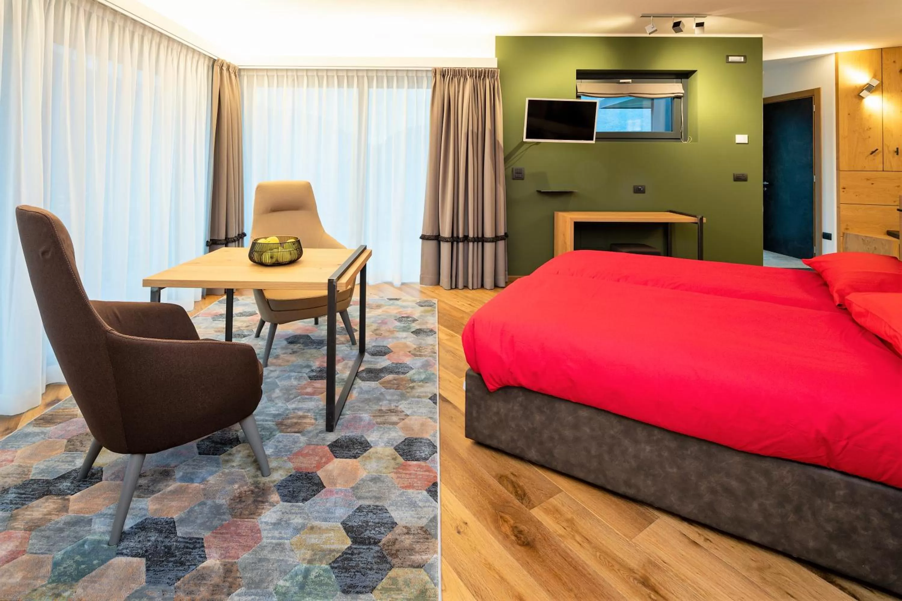 Bed in Cà Rossa #panoramic suite